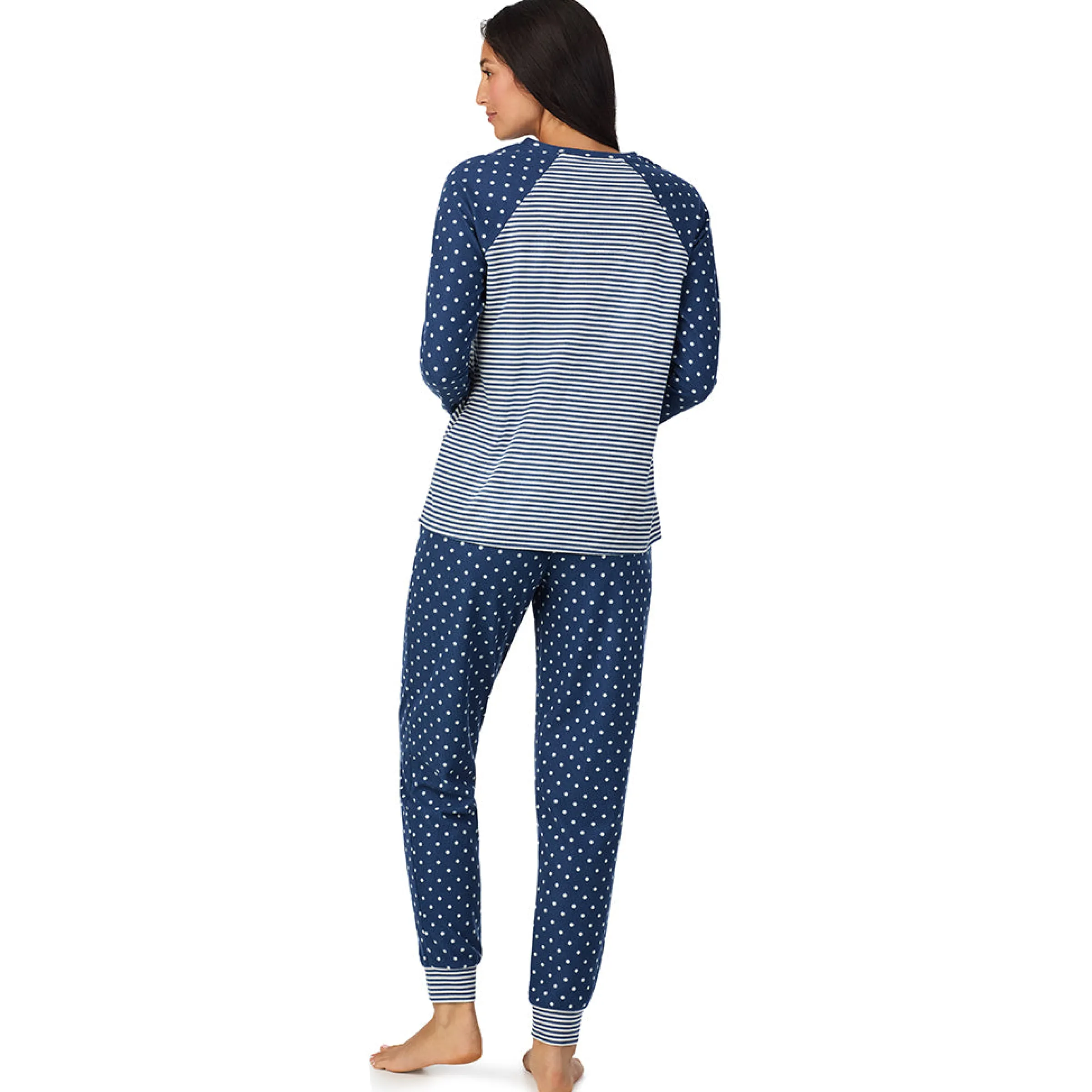Online Brushed Mini Waffle Thermal Long Sleeve with Jogger Pajama Set Women Sleepwear|Long Sleeves