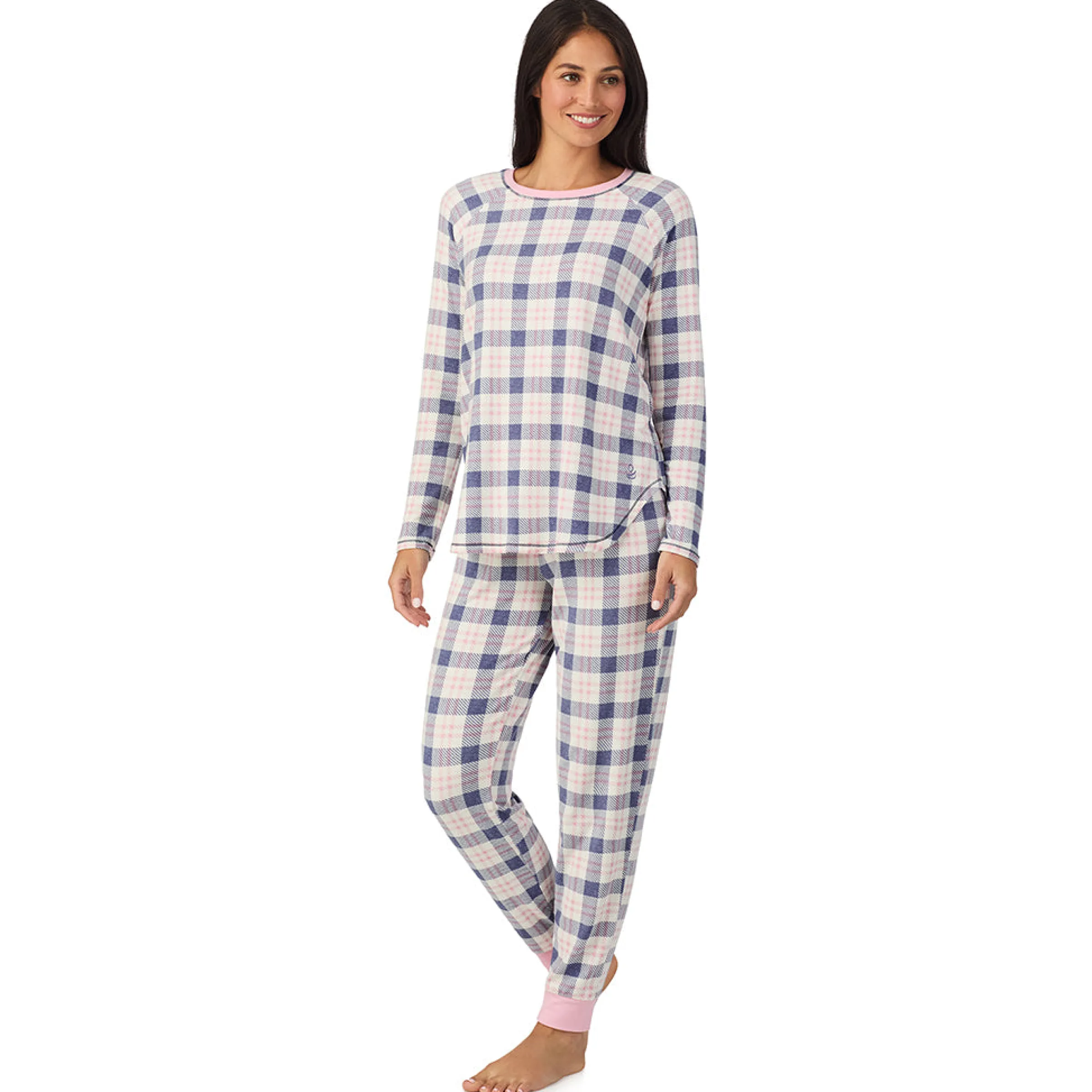 Best Brushed Sweater Knit Long Sleeve Top with Jogger 2-Pc Pajama Set Women Sleepwear|Long Sleeves