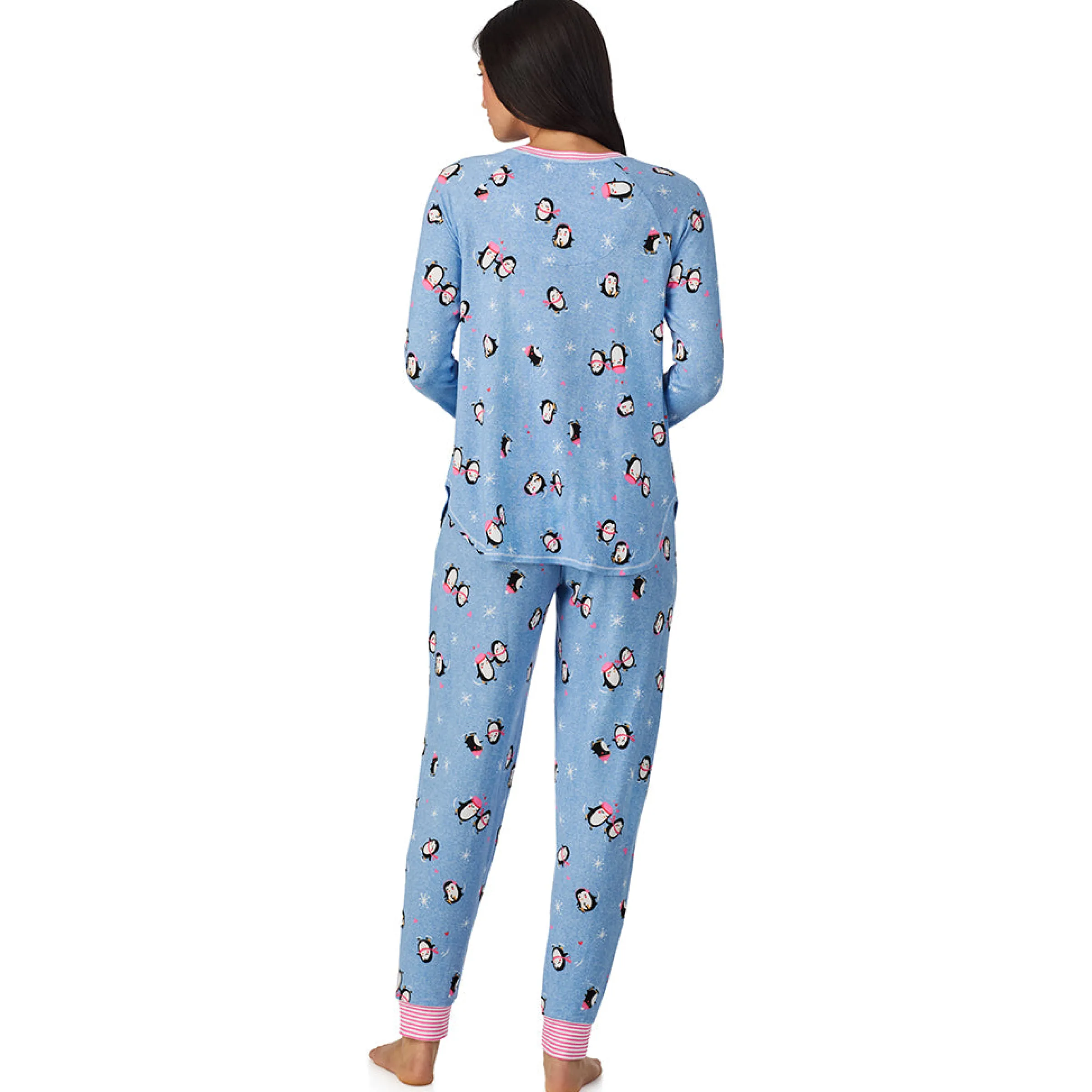 Best Brushed Sweater Knit Long Sleeve Top with Jogger 2-Pc Pajama Set Women Sleepwear|Long Sleeves