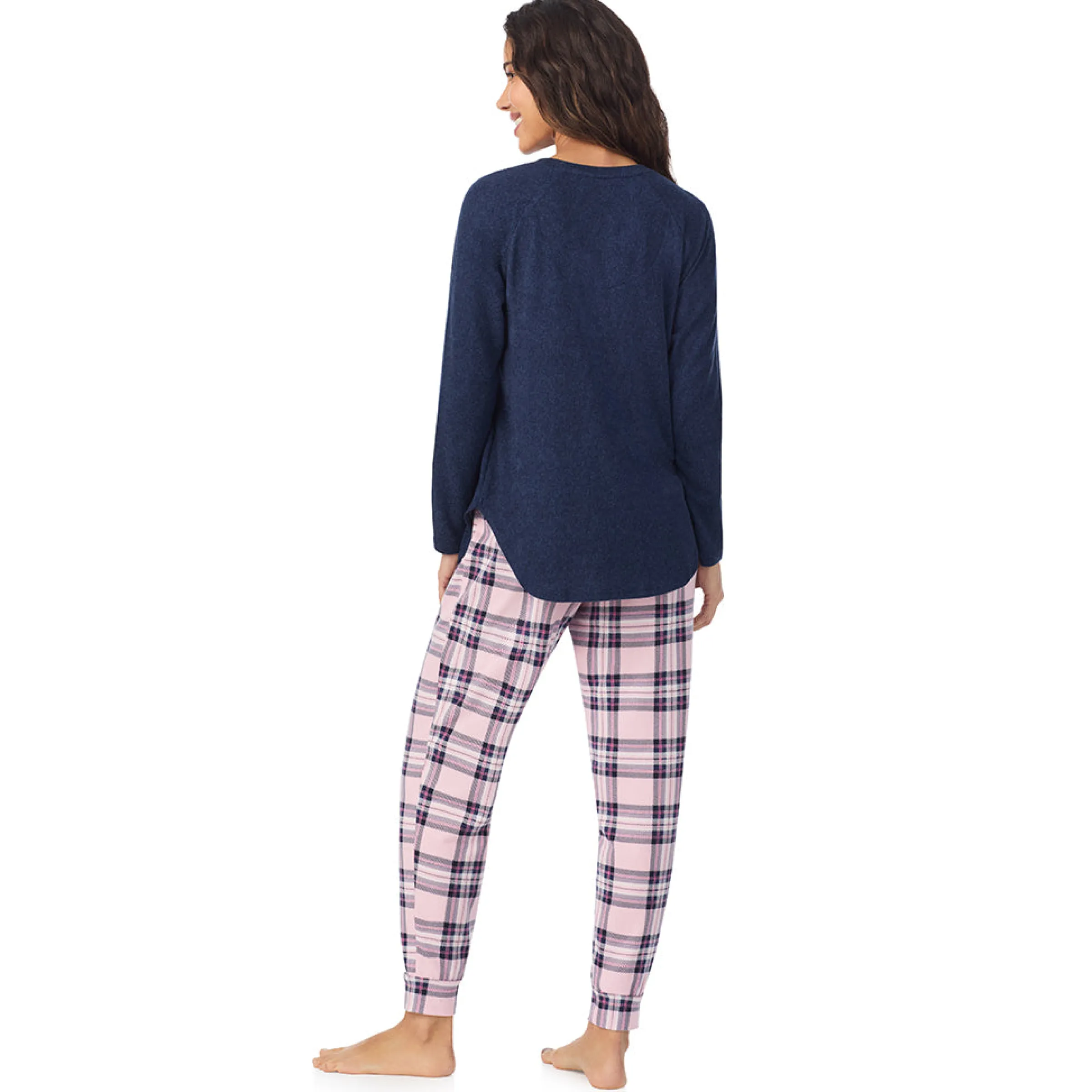 Hot Brushed Sweater Knit Long Sleeve Pajama Set Women Sleepwear|Long Sleeves