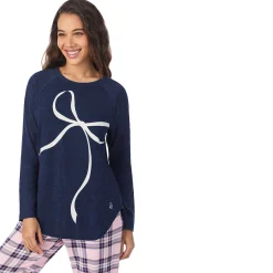 Hot Brushed Sweater Knit Long Sleeve Pajama Set Women Sleepwear|Long Sleeves