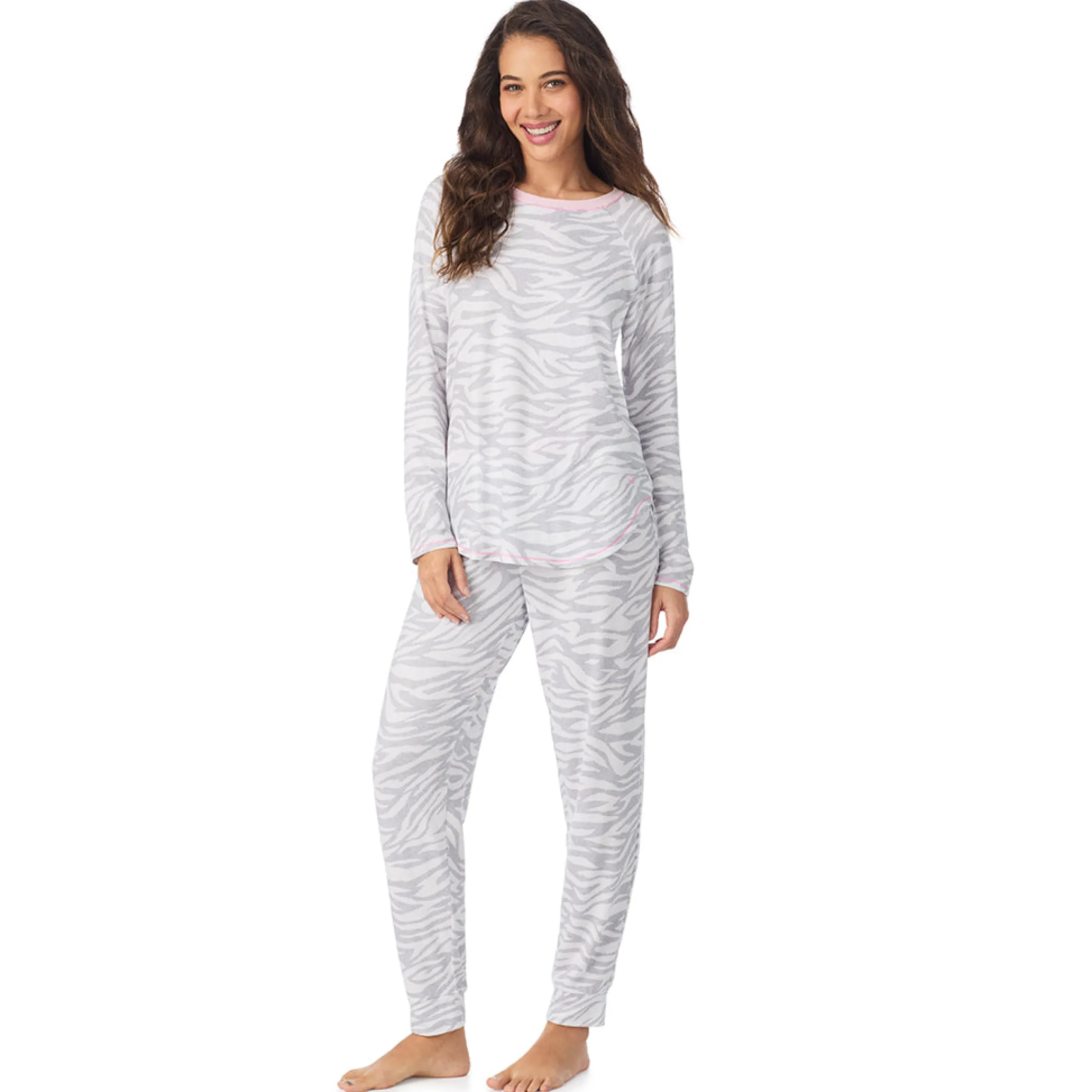 Hot Brushed Sweater Knit Long Sleeve Pajama Set Women Sleepwear|Long Sleeves