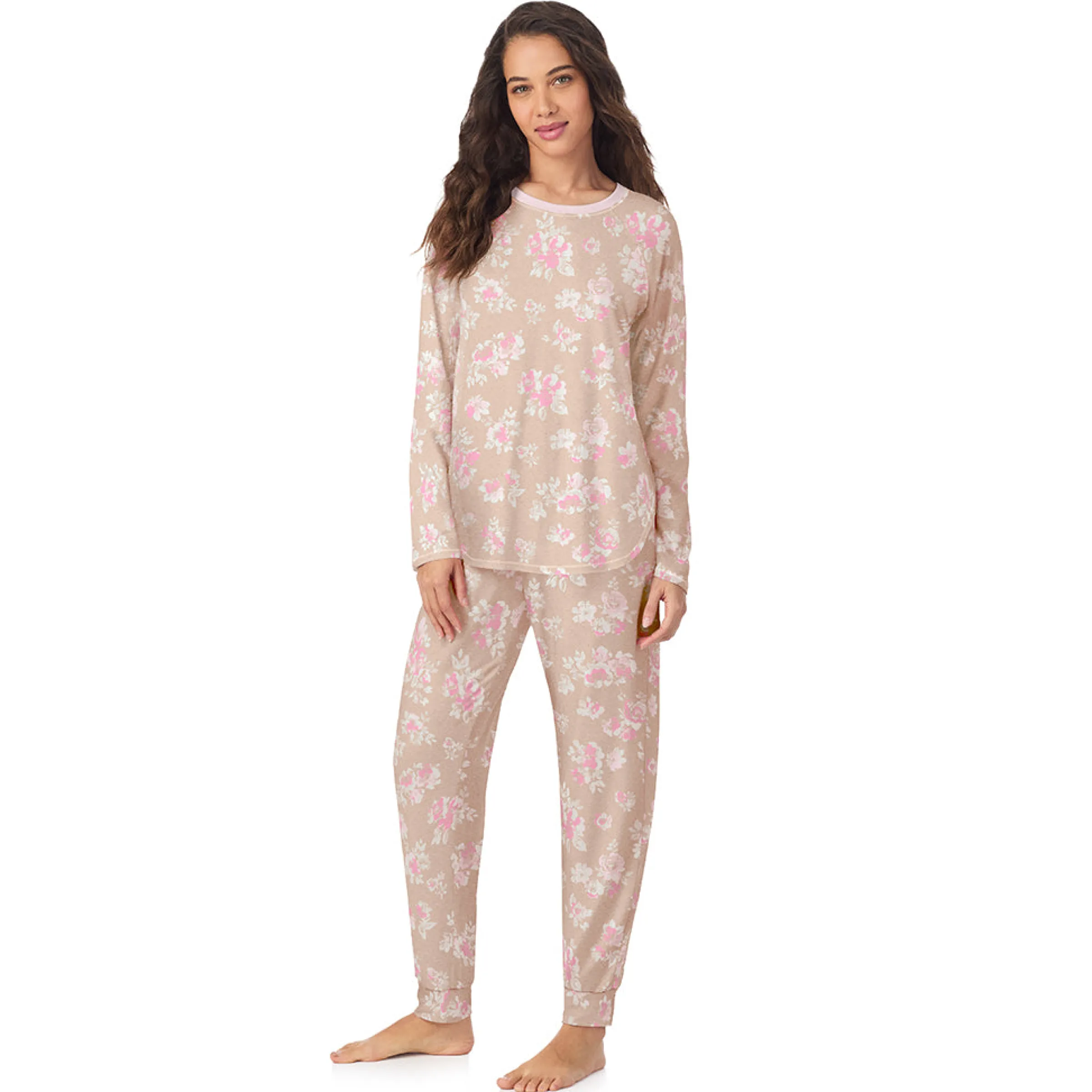 Hot Brushed Sweater Knit Long Sleeve Pajama Set Women Sleepwear|Long Sleeves