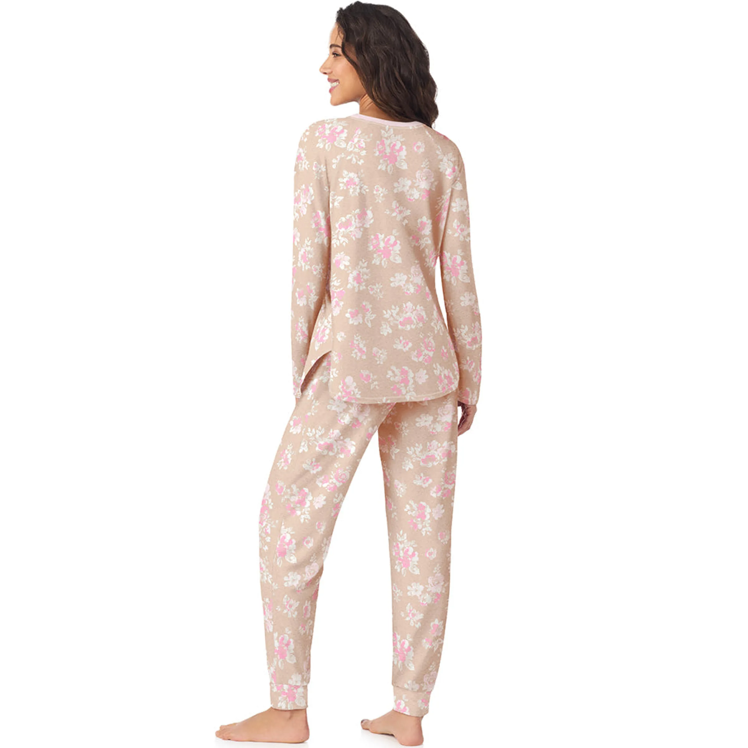 Hot Brushed Sweater Knit Long Sleeve Pajama Set Women Sleepwear|Long Sleeves