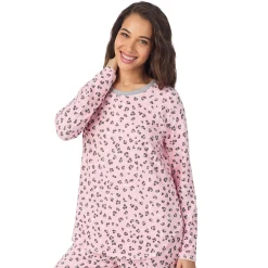 Hot Brushed Sweater Knit Long Sleeve Pajama Set Women Sleepwear|Long Sleeves