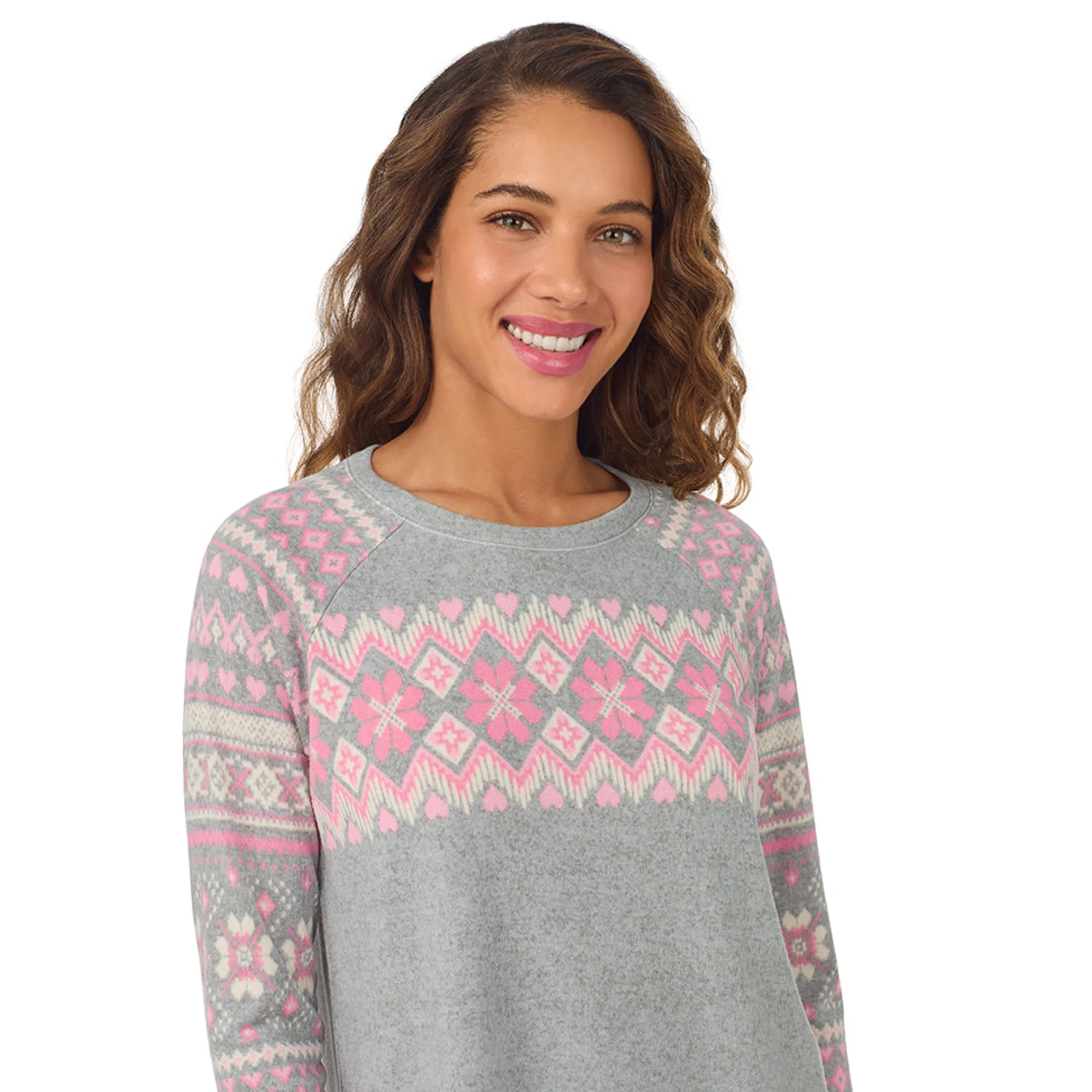 Hot Brushed Sweater Knit Long Sleeve Pajama Set Women Sleepwear|Long Sleeves