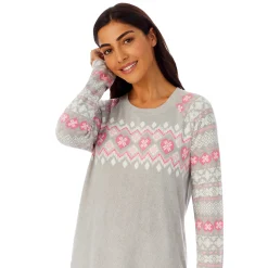 Hot Brushed Sweater Knit Long Sleeve Pajama Set Women Sleepwear|Long Sleeves