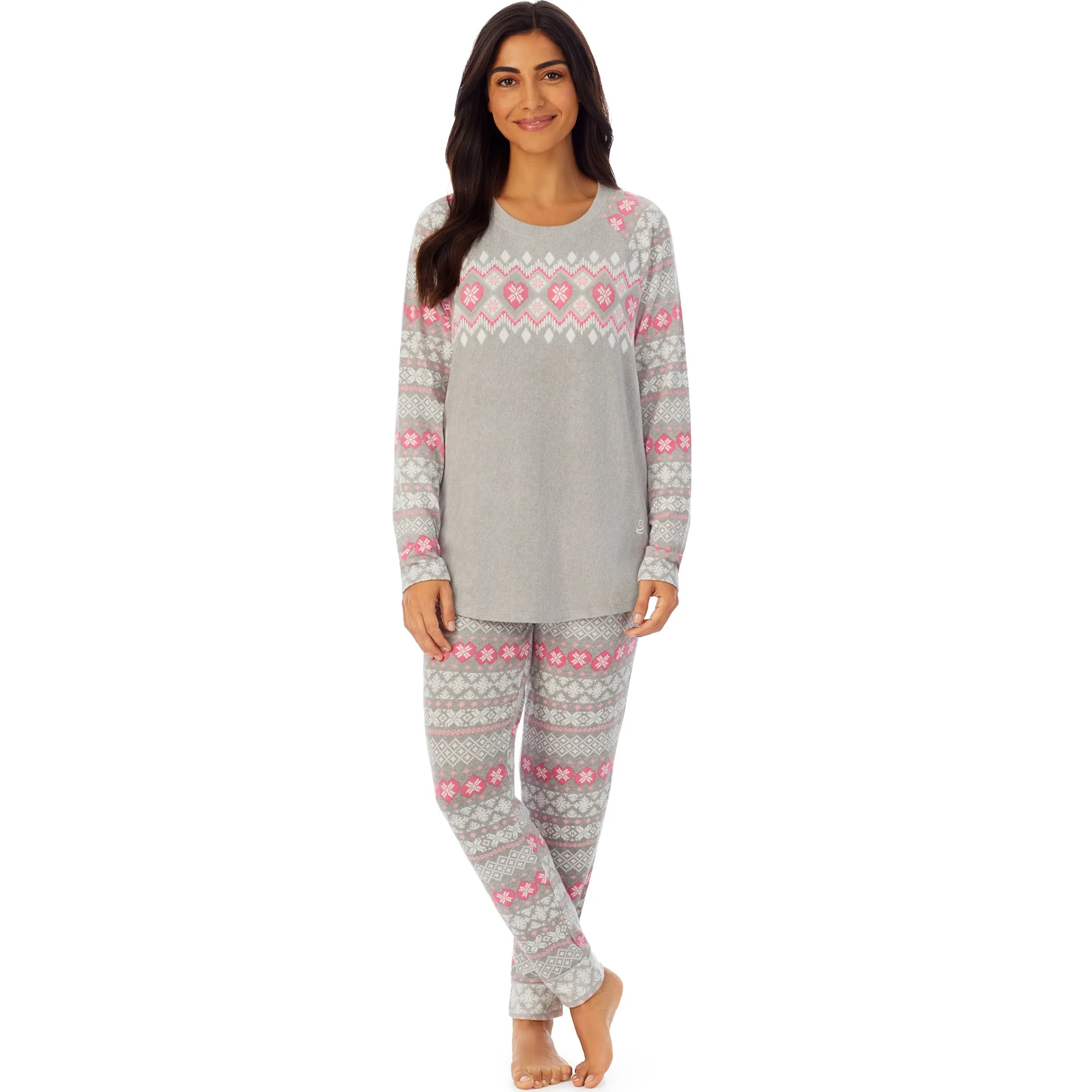 Hot Brushed Sweater Knit Long Sleeve Pajama Set Women Sleepwear|Long Sleeves