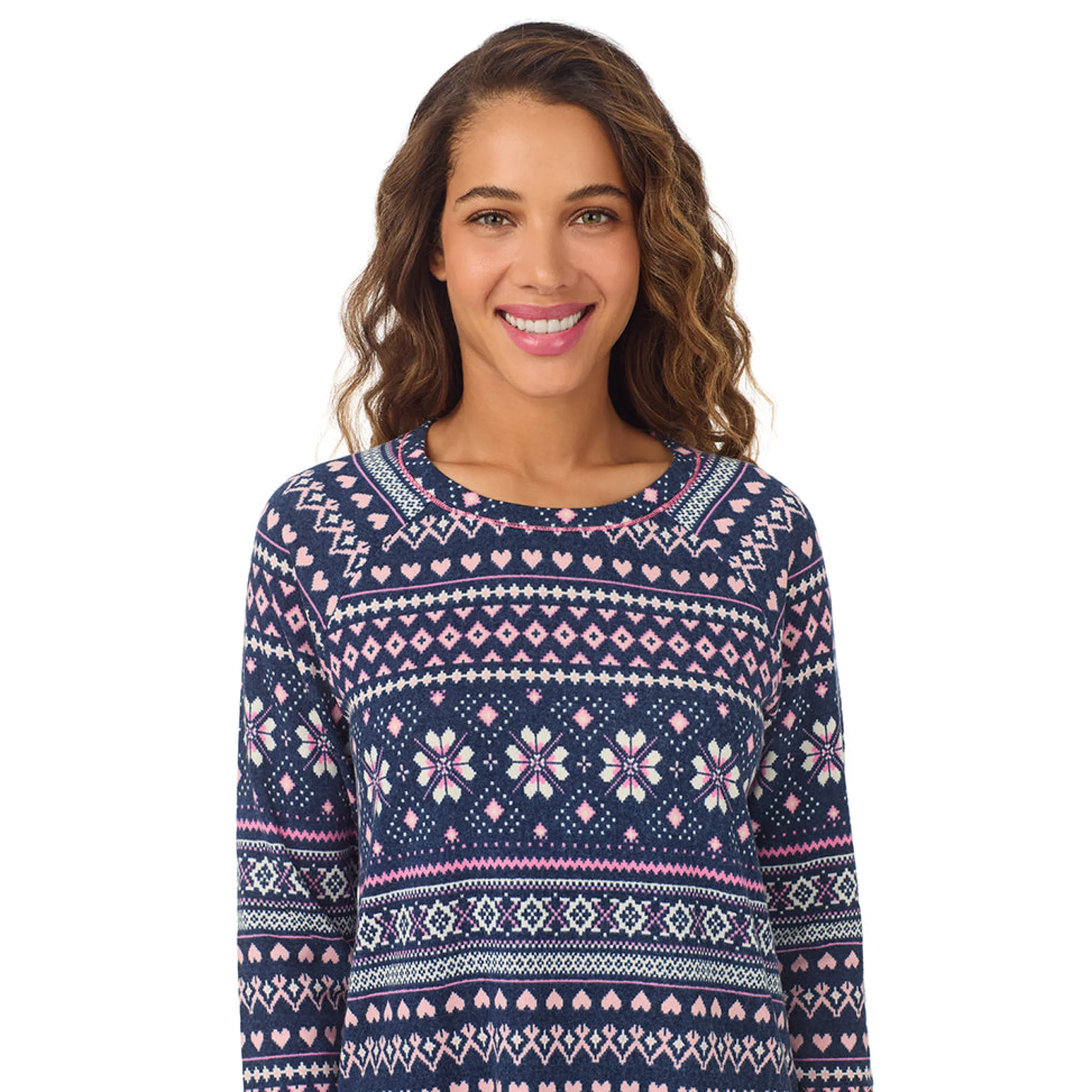 Hot Brushed Sweater Knit Long Sleeve Pajama Set Women Sleepwear|Long Sleeves