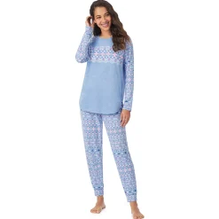 Hot Brushed Sweater Knit Long Sleeve Pajama Set Women Sleepwear|Long Sleeves