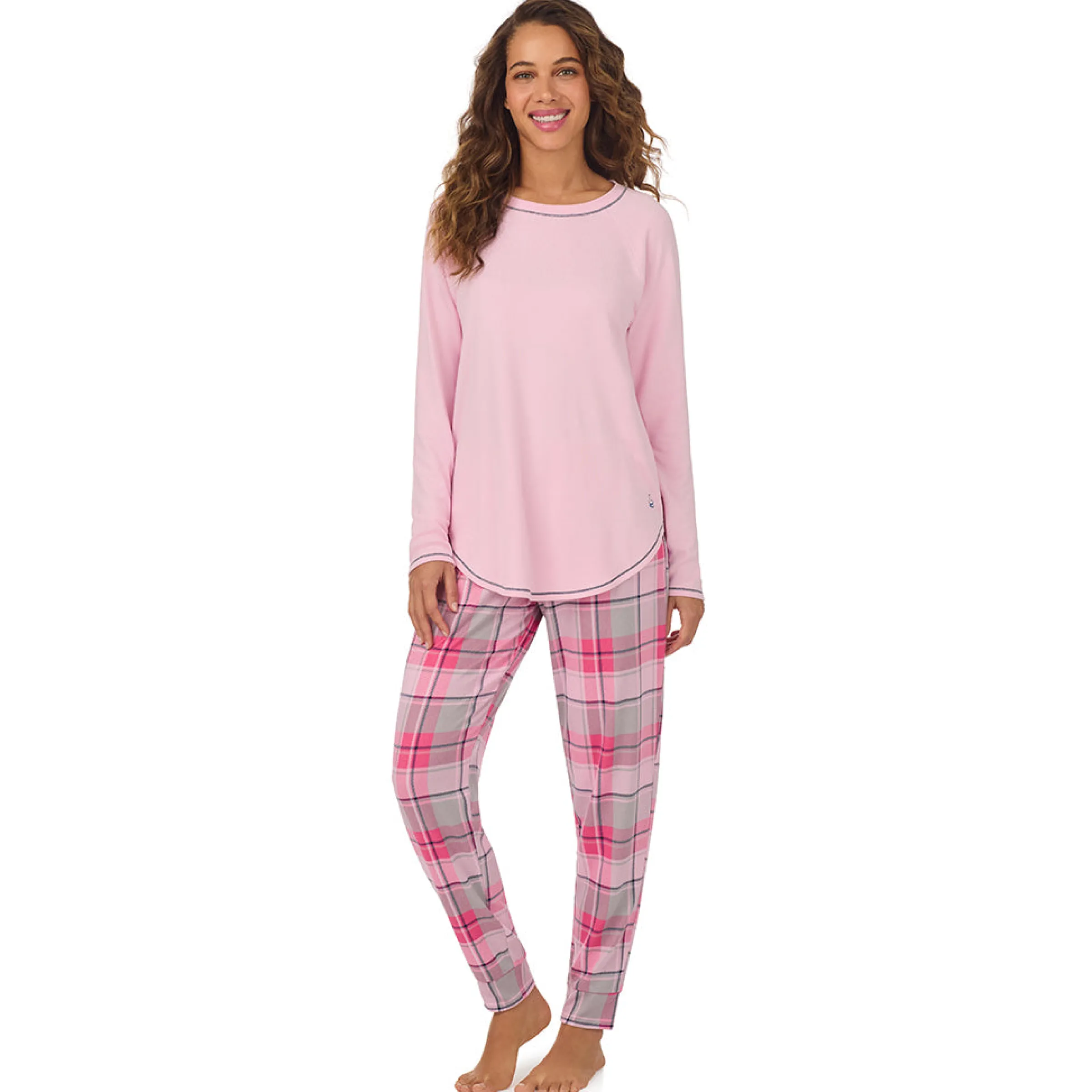 Hot Brushed Sweater Knit Long Sleeve Pajama Set Women Sleepwear|Long Sleeves