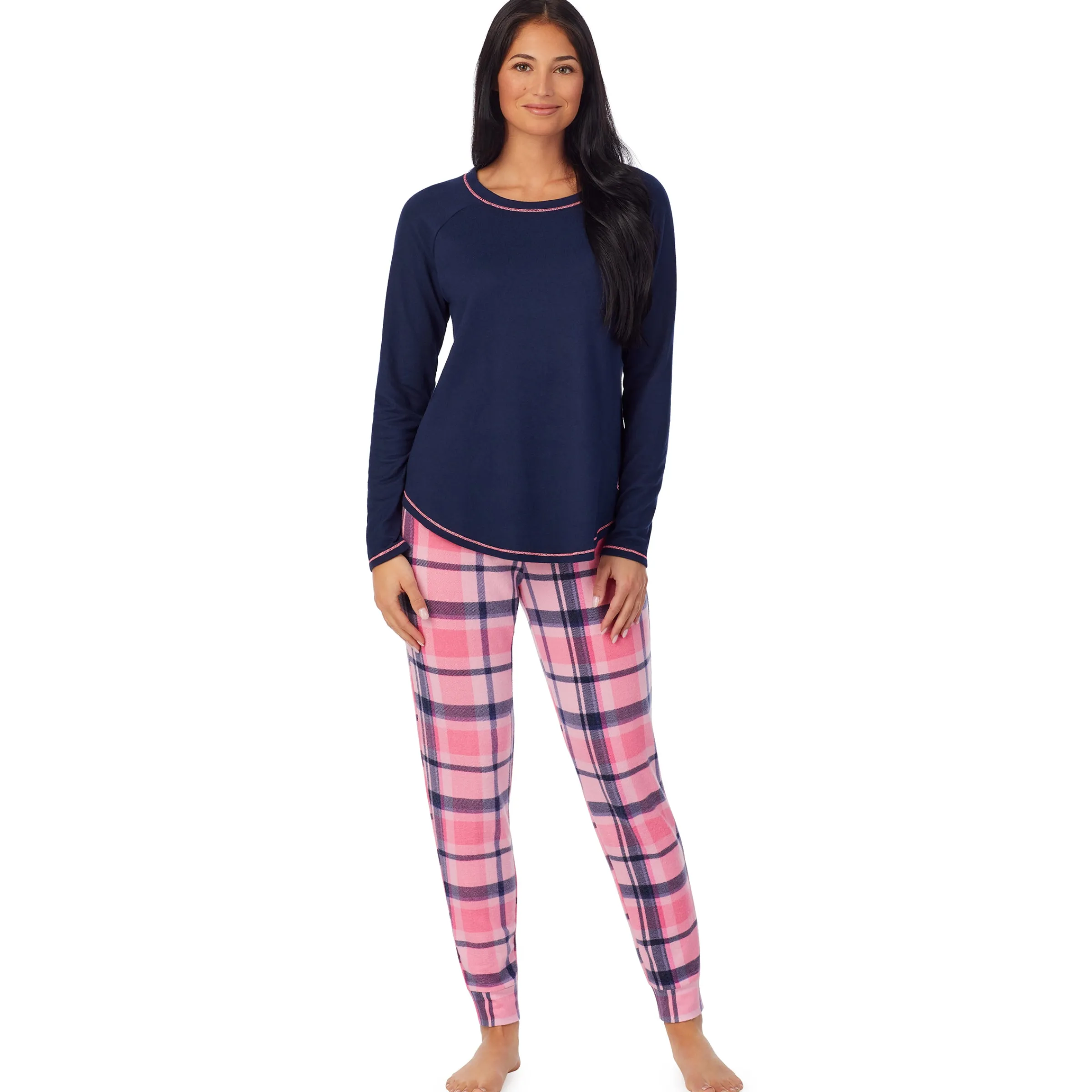 Hot Brushed Sweater Knit Long Sleeve Pajama Set Women Sleepwear|Long Sleeves