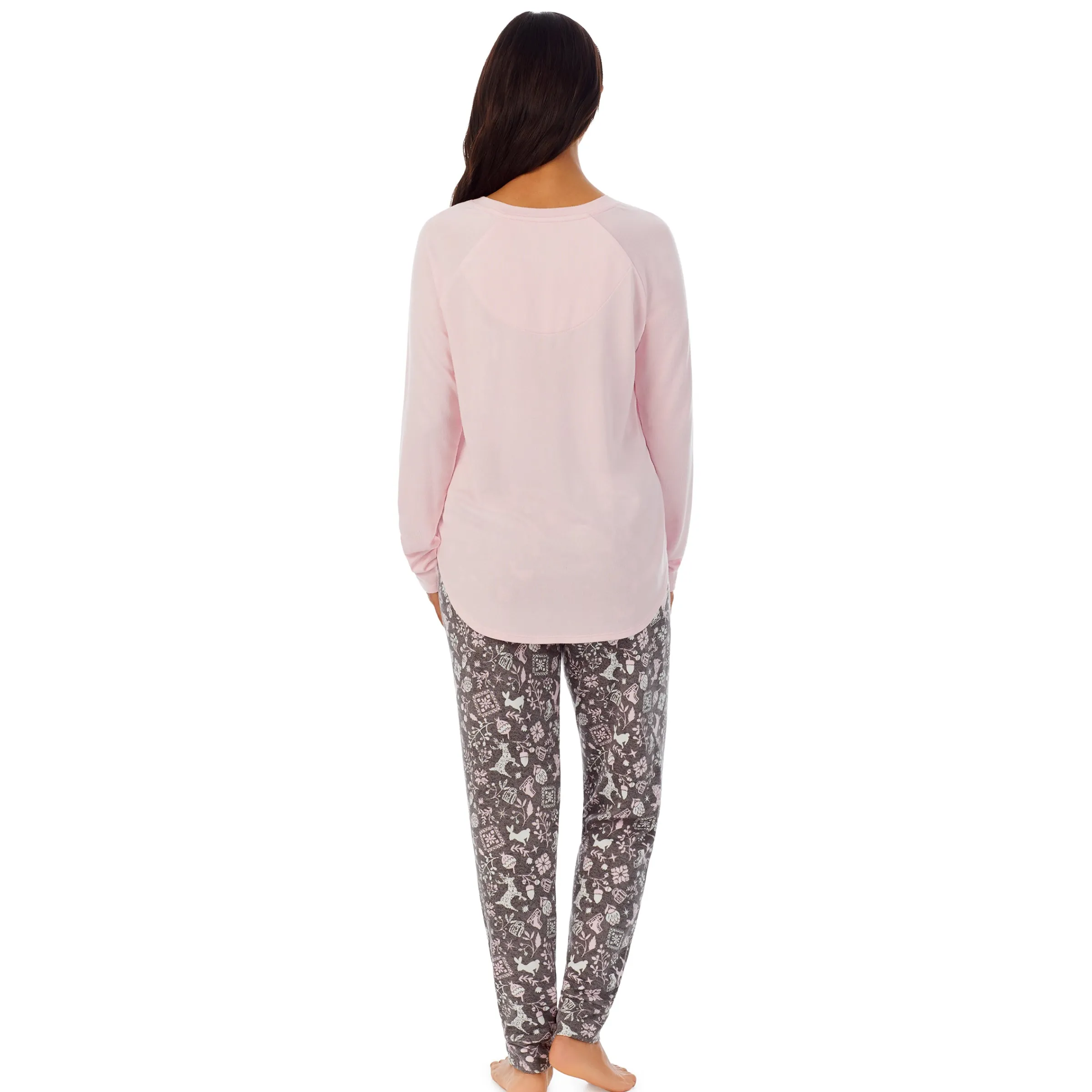 Hot Brushed Sweater Knit Long Sleeve Pajama Set Women Sleepwear|Long Sleeves