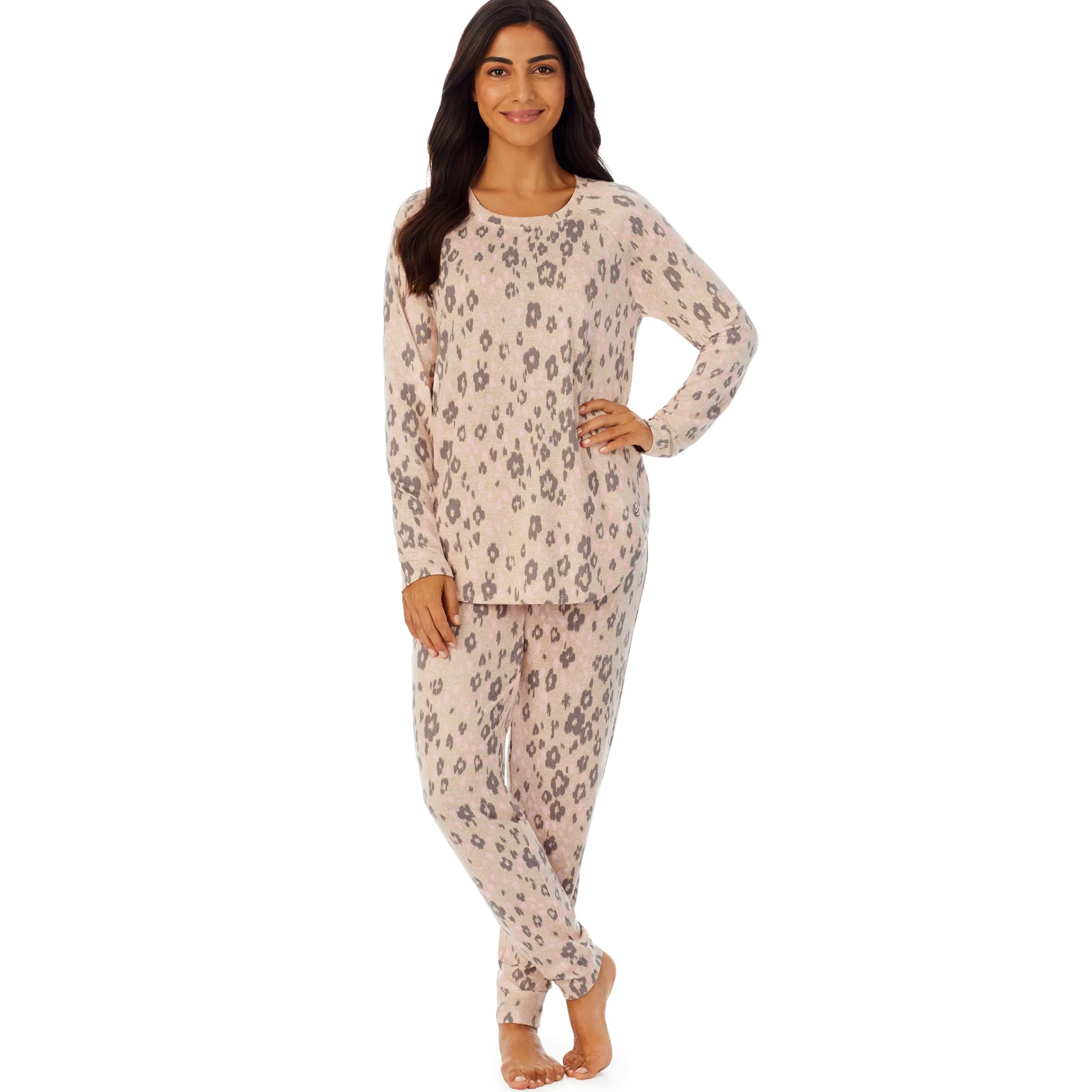 Hot Brushed Sweater Knit Long Sleeve Pajama Set Women Sleepwear|Long Sleeves