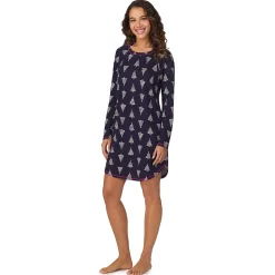 Online Brushed Sweater Knit Long Sleeve Sleepshirt Women Sleepwear|Long Sleeves