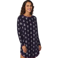 Online Brushed Sweater Knit Long Sleeve Sleepshirt Women Sleepwear|Long Sleeves