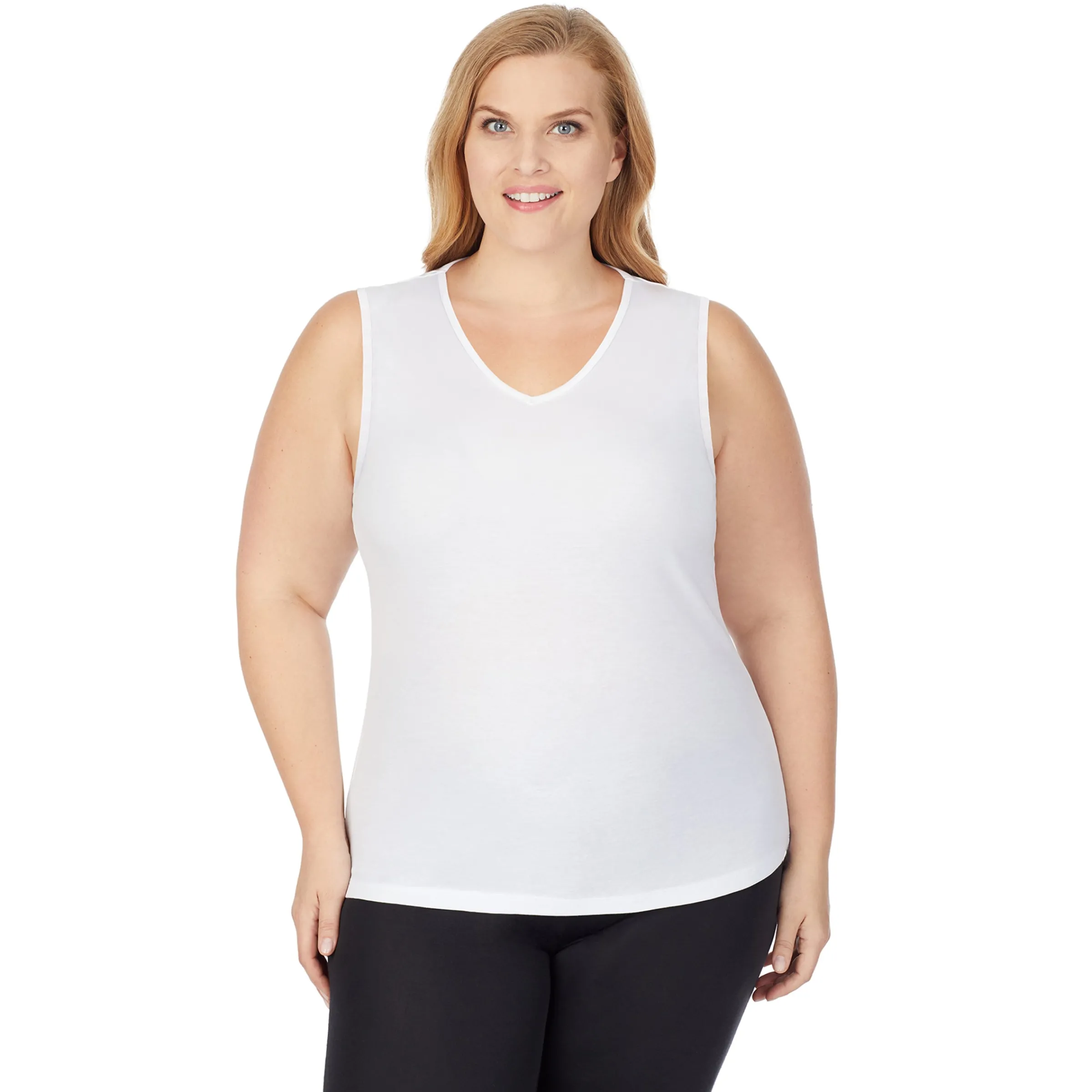 Clearance Climatesmart V-Neck Tank PLUS Women Plus Size|Camis + Tanks + Tees