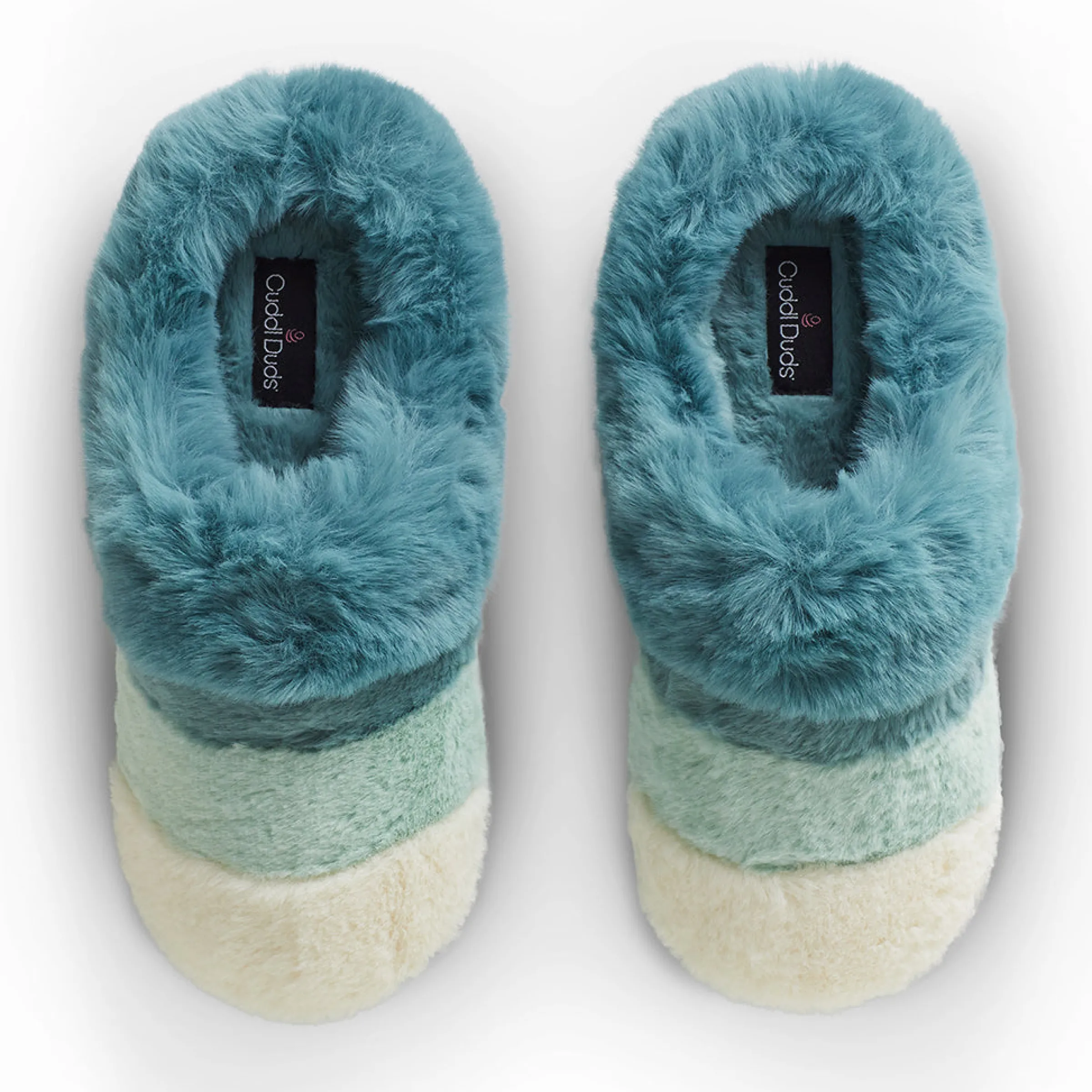Colorblock Faux Fur Clog Slipper Women Slippers|Women's Accessories