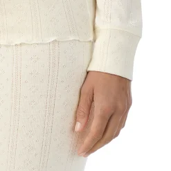 Best Cotton Pointelle Long Sleeve Henley Women Long Sleeves