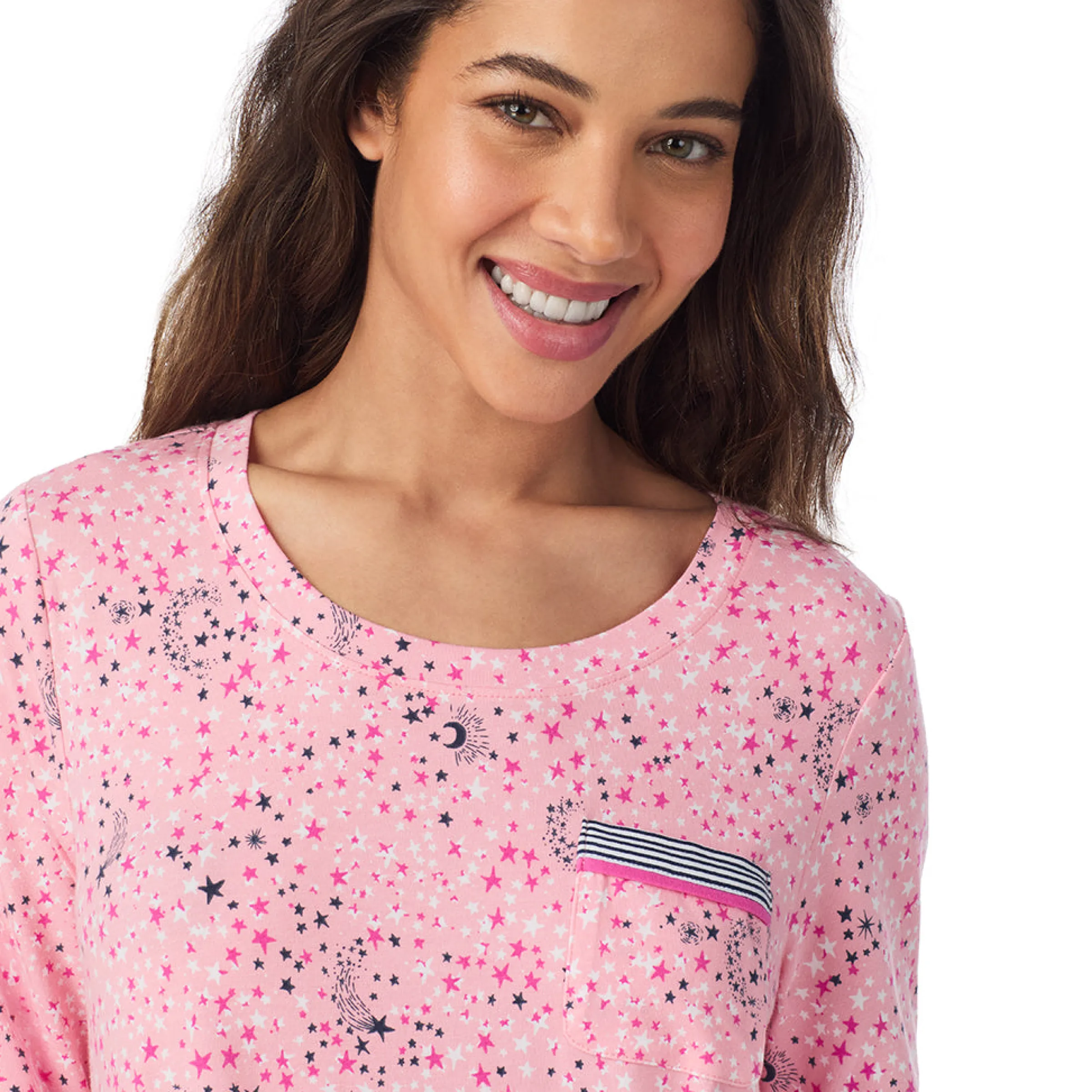 Clearance Cotton Rich Long Sleeve Sleepshirt Women Sleepwear|Long Sleeves