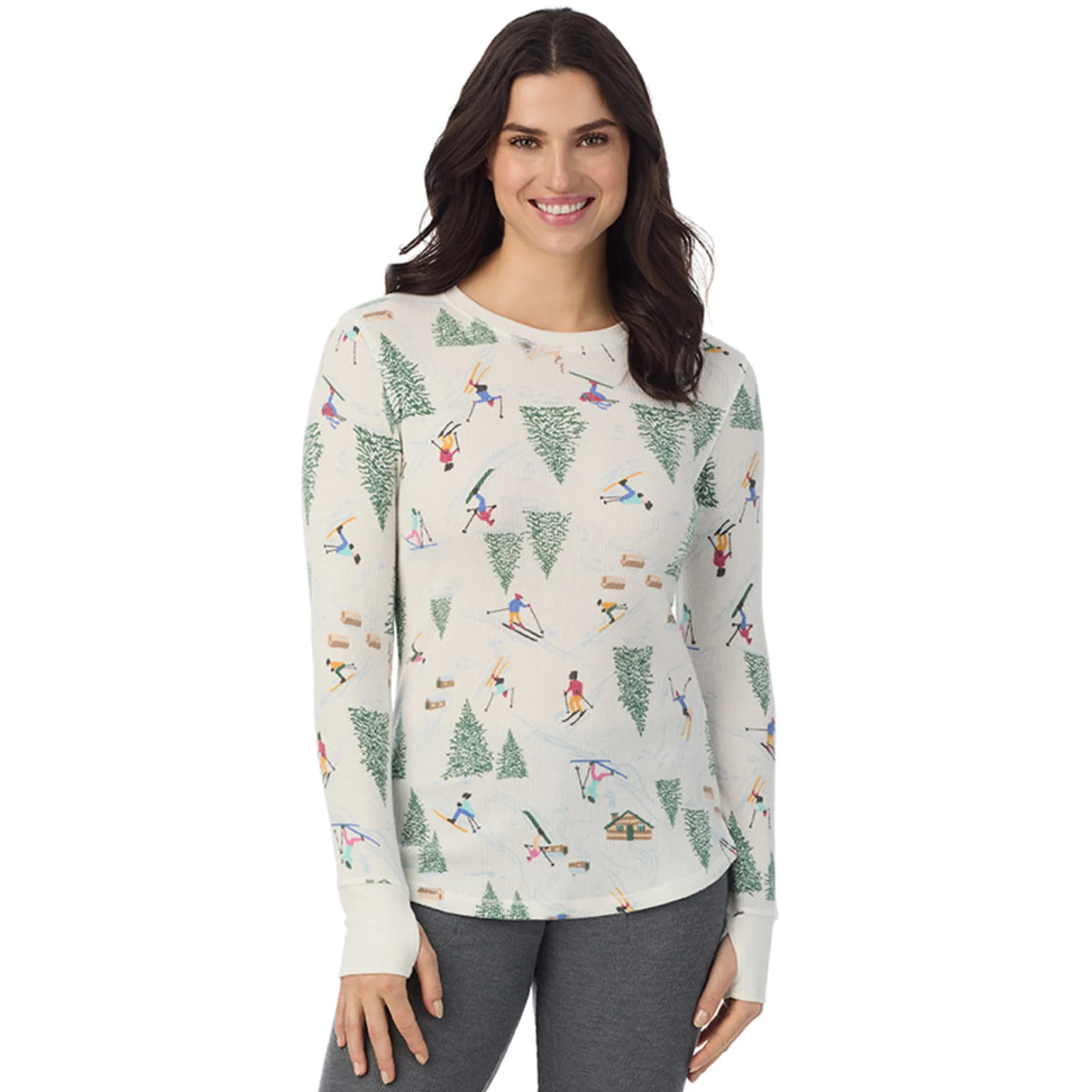 Hot Cozy Stretch Thermal Long Sleeve Crew Women Long Sleeves