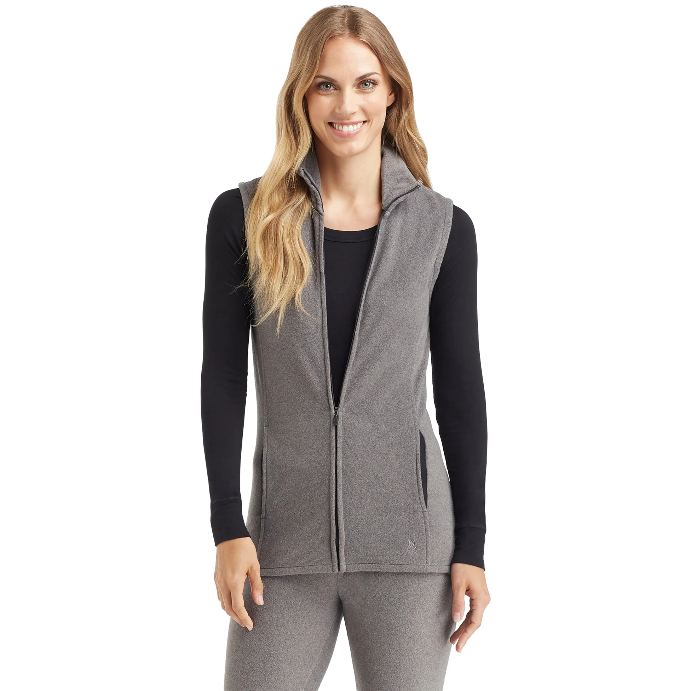 Sale Fleecewear With Stretch Full Zip Vest Women Lounge|Wraps + Hoodies