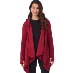 Discount Fleecewear With Stretch Long Sleeve Hooded Wrap Women Lounge|Wraps + Hoodies
