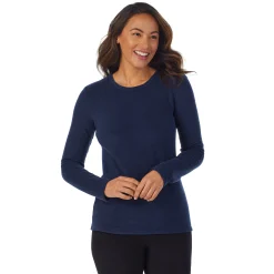 Fleecewear With Stretch Long Sleeve Crew TALL Women Petite + Tall|Long Sleeves