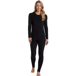 Fleecewear With Stretch Long Sleeve Crew TALL Women Petite + Tall|Long Sleeves