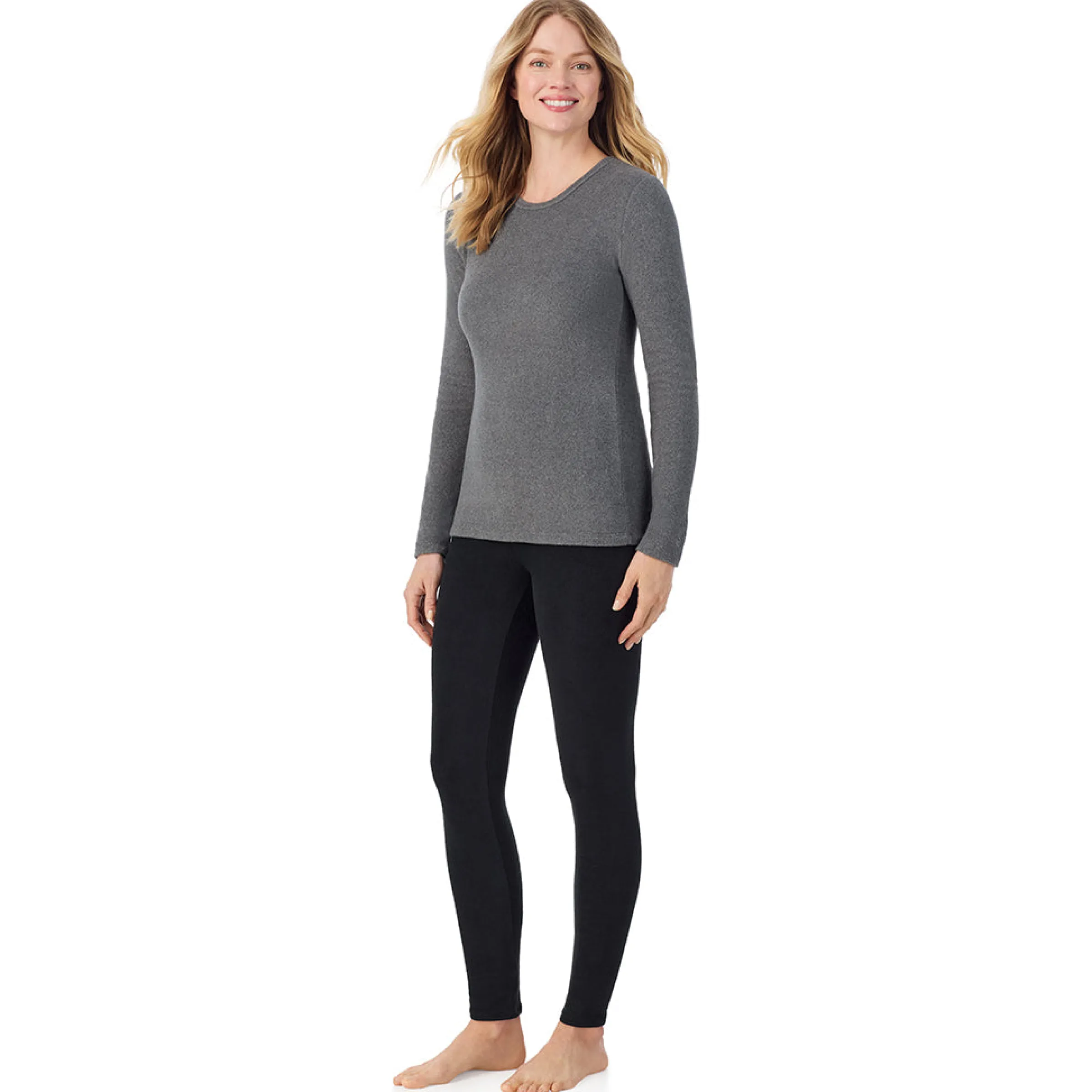 Fleecewear With Stretch Long Sleeve Crew TALL Women Petite + Tall|Long Sleeves