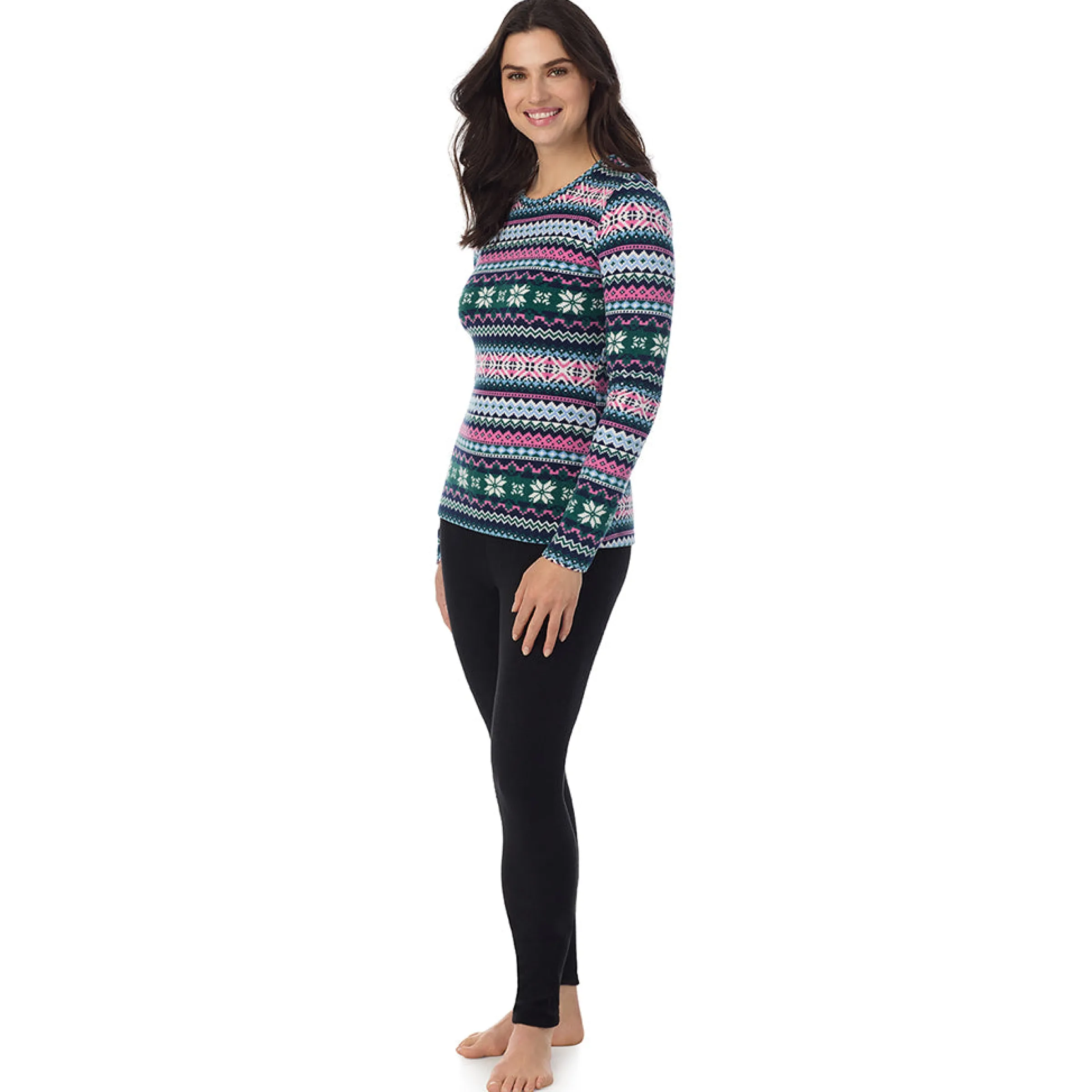 Online Fleecewear With Stretch Long Sleeve Crew PETITE Women Petite + Tall|Long Sleeves