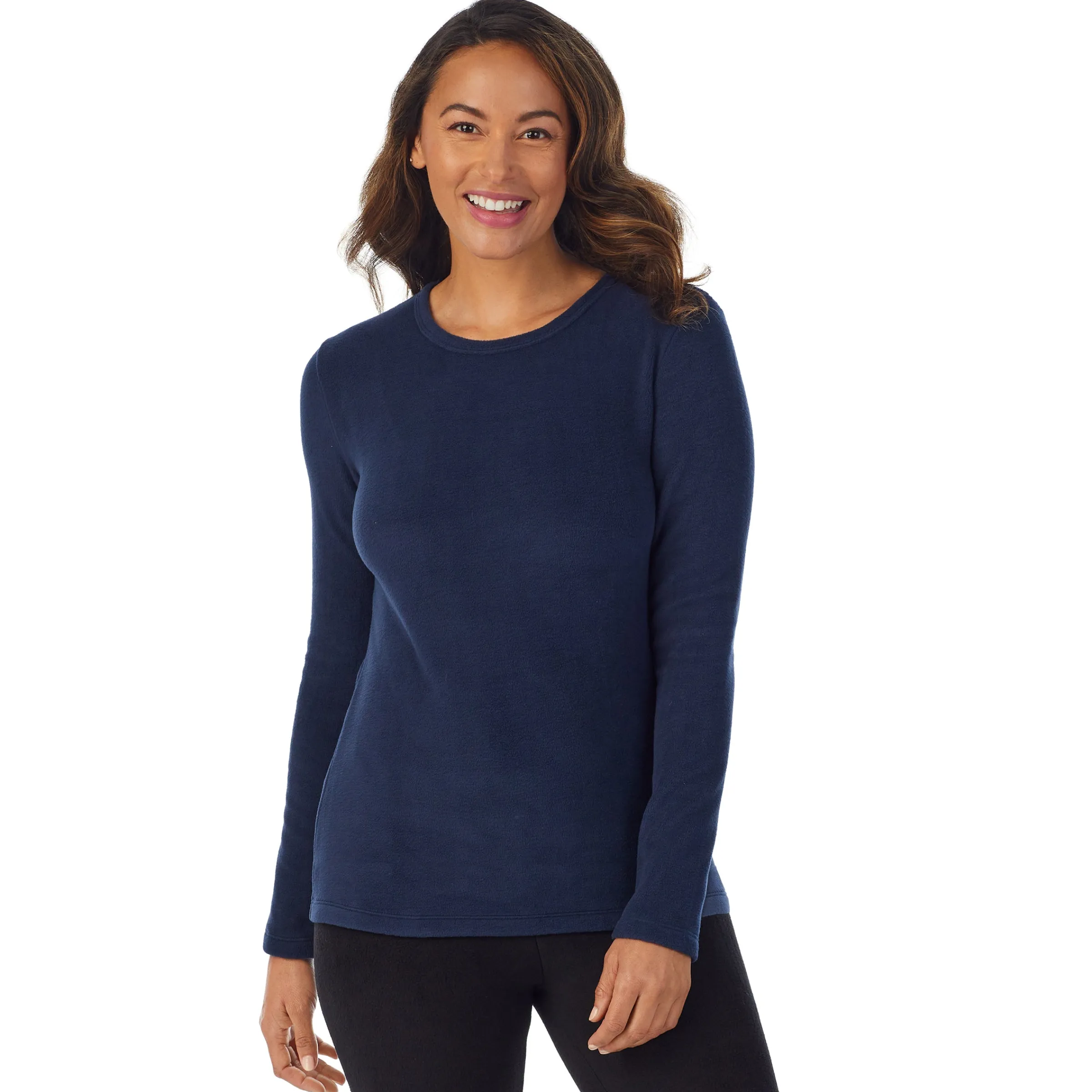 Online Fleecewear With Stretch Long Sleeve Crew PETITE Women Petite + Tall|Long Sleeves