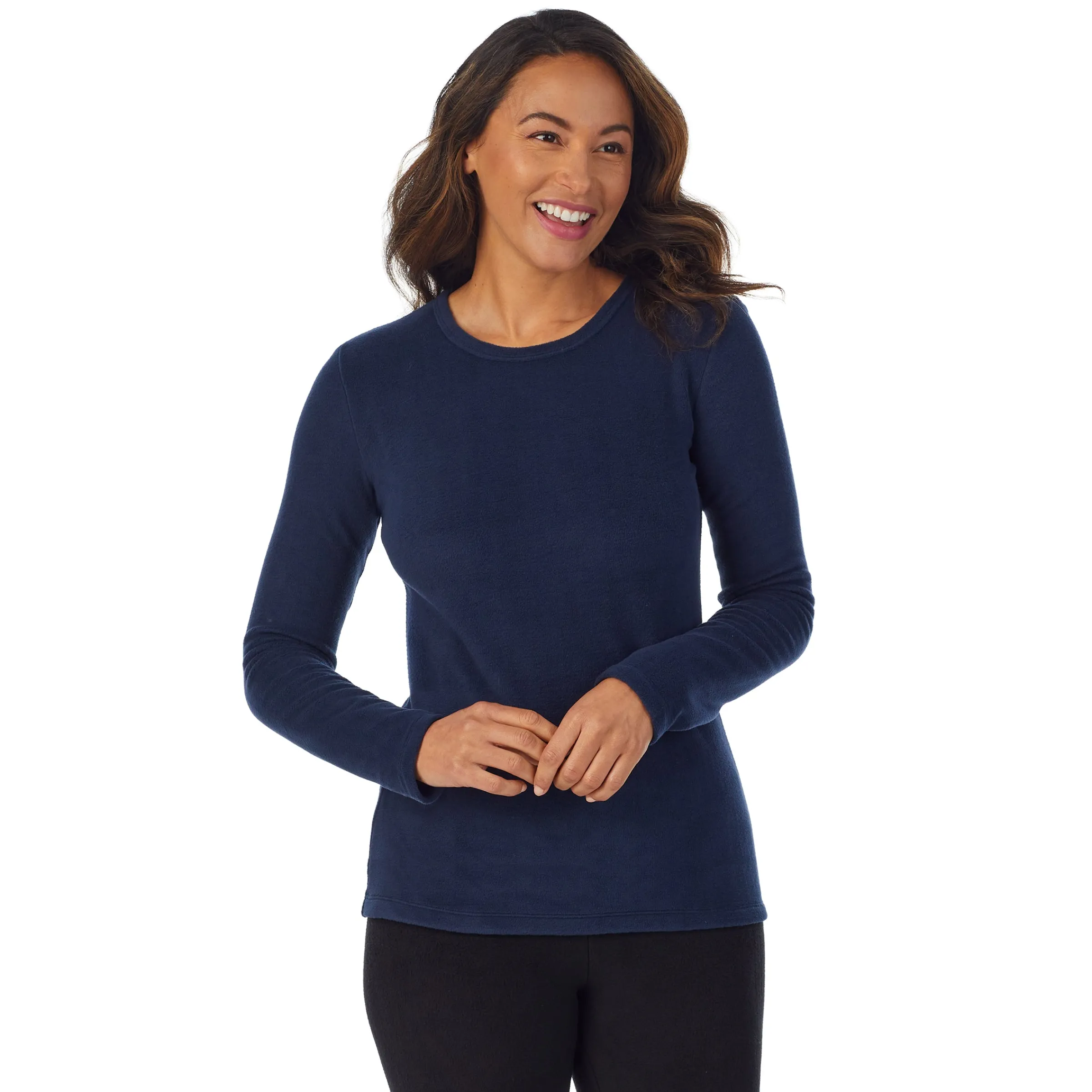 Online Fleecewear With Stretch Long Sleeve Crew PETITE Women Petite + Tall|Long Sleeves