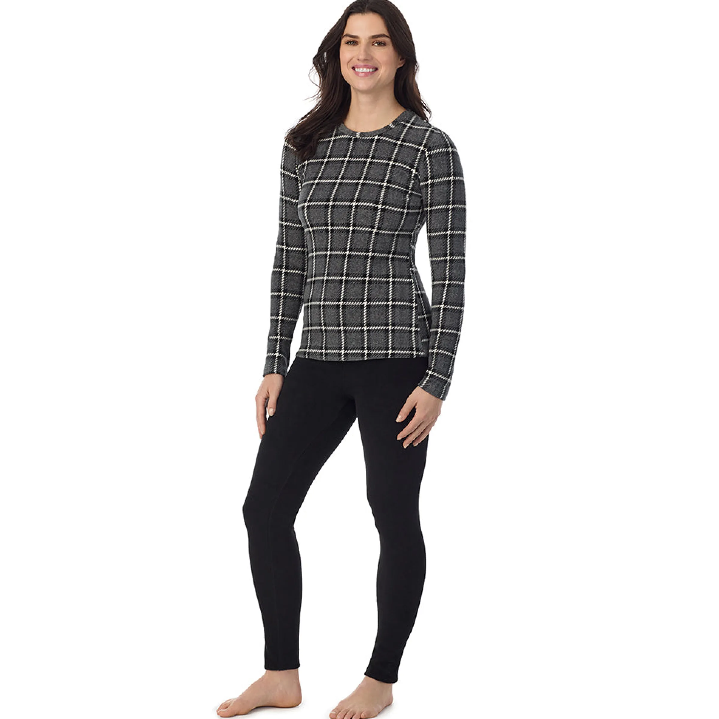 Online Fleecewear With Stretch Long Sleeve Crew PETITE Women Petite + Tall|Long Sleeves