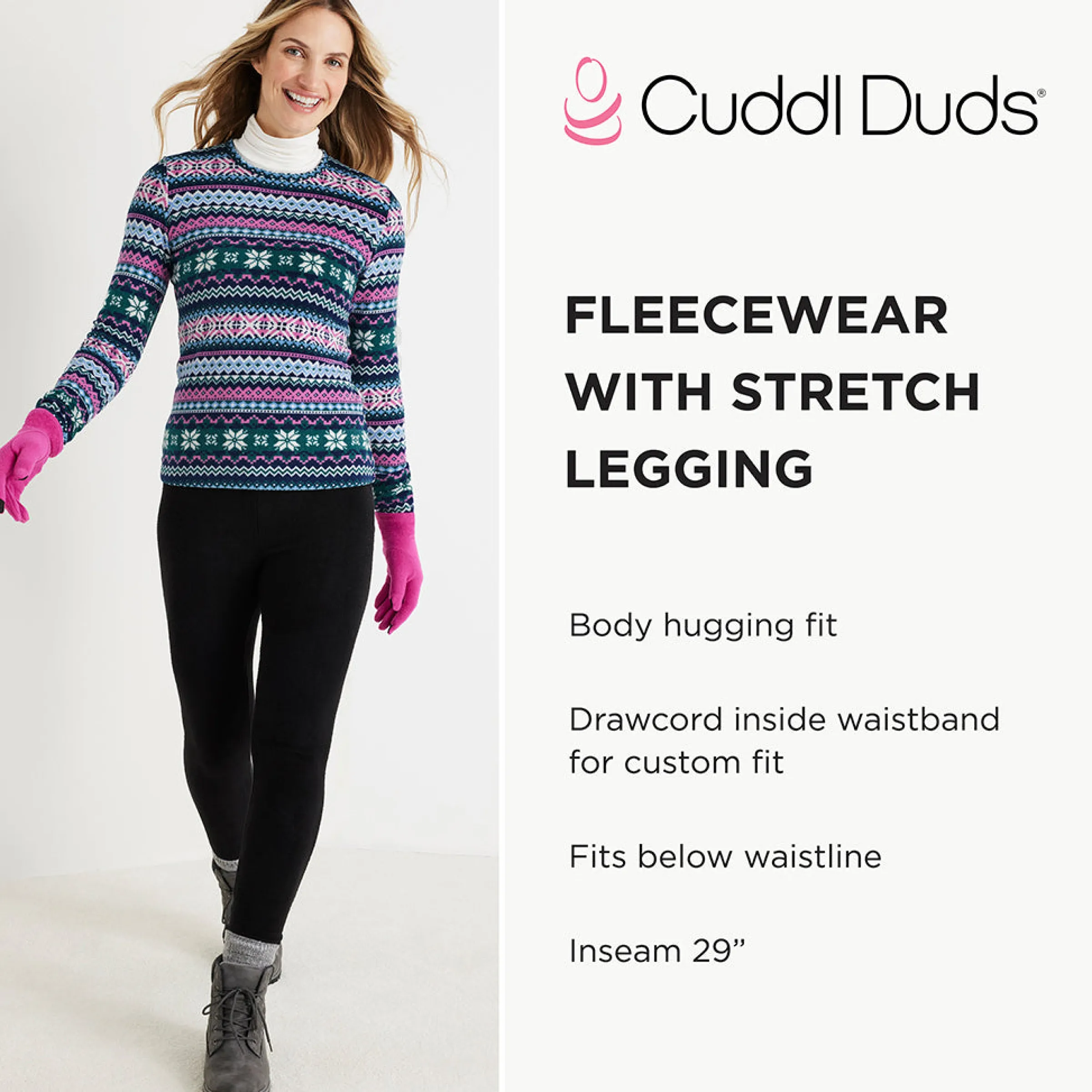 New Fleecewear With Stretch Legging TALL Women Petite + Tall|Bottoms
