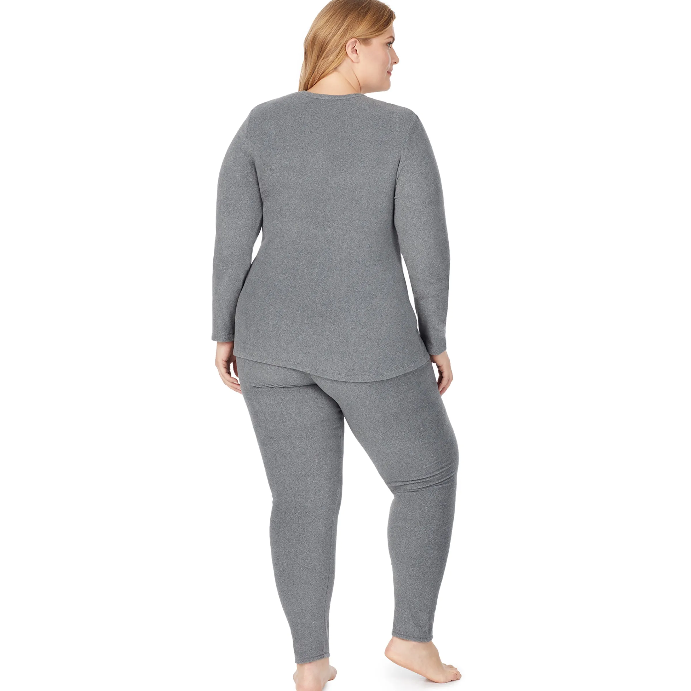 Online Fleecewear With Stretch Legging PLUS Women Plus Size|Bottoms