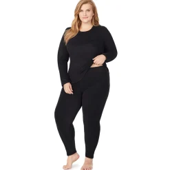 Online Fleecewear With Stretch Legging PLUS Women Plus Size|Bottoms