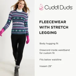 Online Fleecewear With Stretch Legging PLUS Women Plus Size|Bottoms