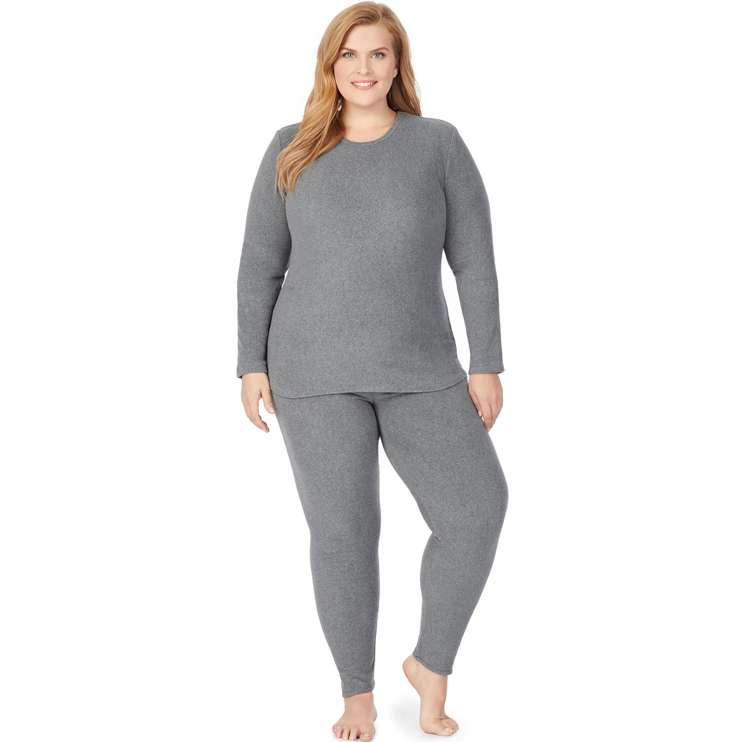 Online Fleecewear With Stretch Legging PLUS Women Plus Size|Bottoms