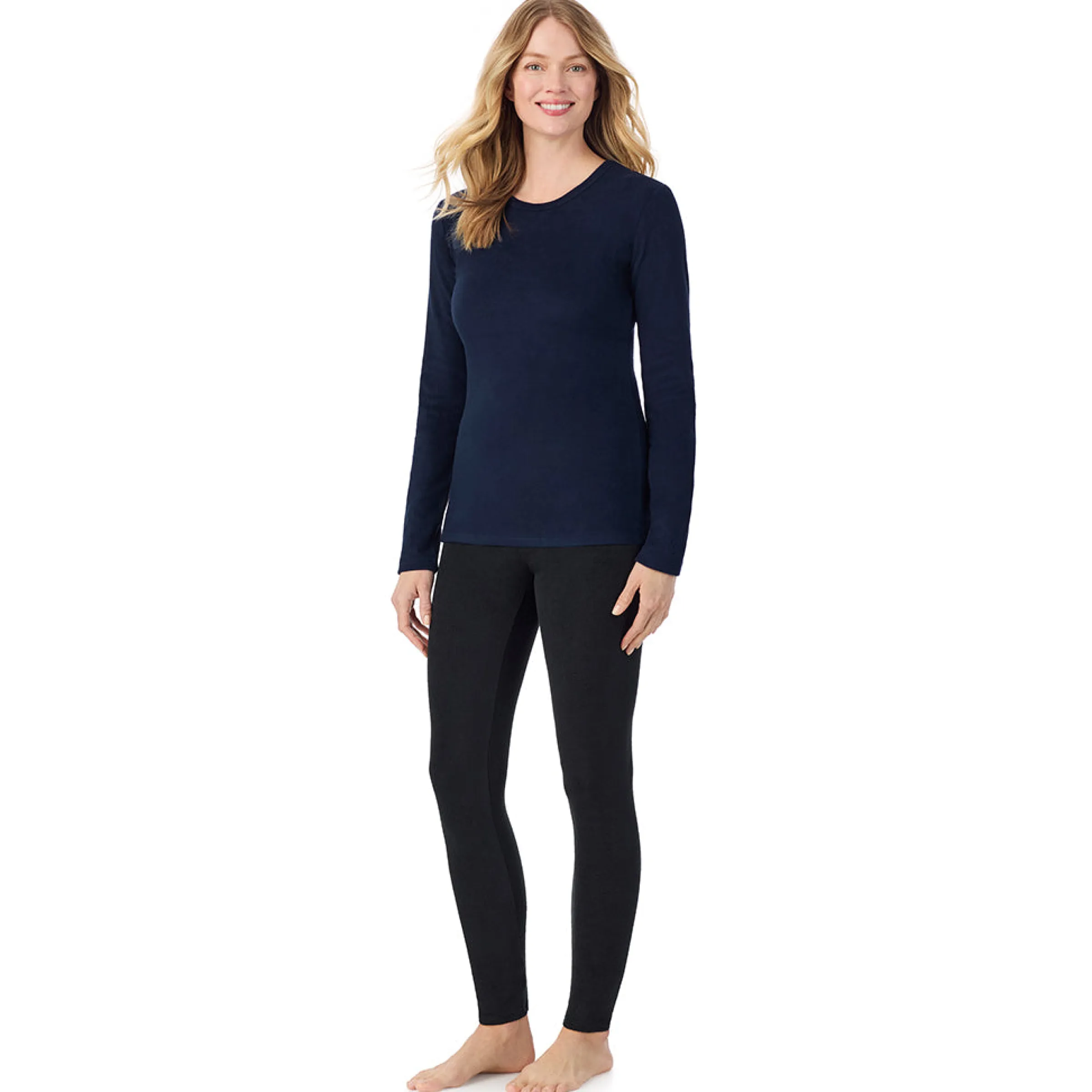 Outlet Fleecewear With Stretch Long Sleeve Crew Women Long Sleeves