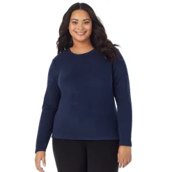 Hot Fleecewear With Stretch Long Sleeve Crew PLUS Women Plus Size|Long Sleeves