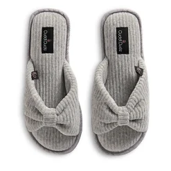 Discount Gathered Corduroy Slide Slipper Women Slippers|Women's Accessories