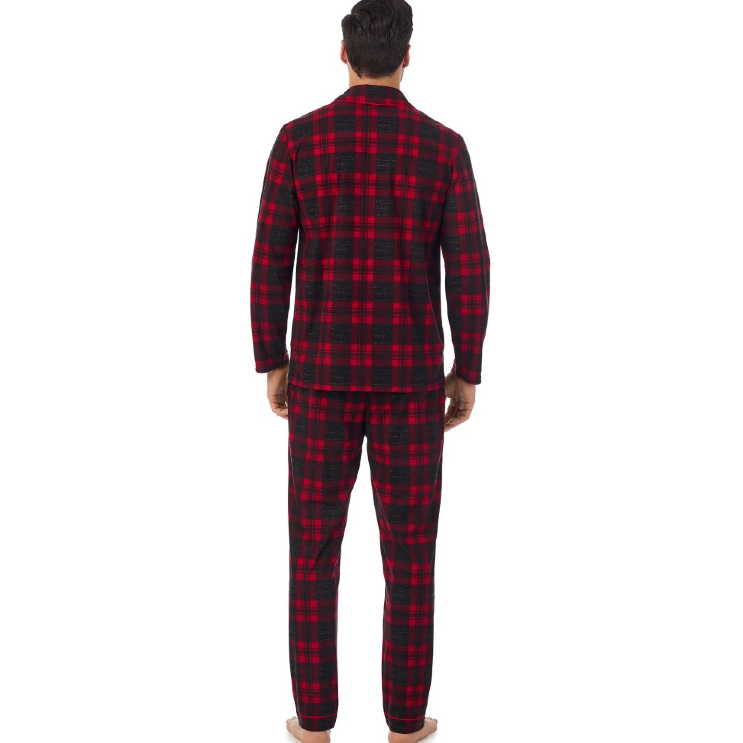 New Mens Cozy Lodge Notch Pajama 2-Pc Set Sleepwear