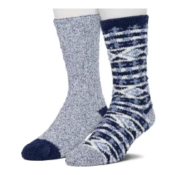 Sale Mens Fair Isle & Stripe Cozy Sock 2-Pack Socks