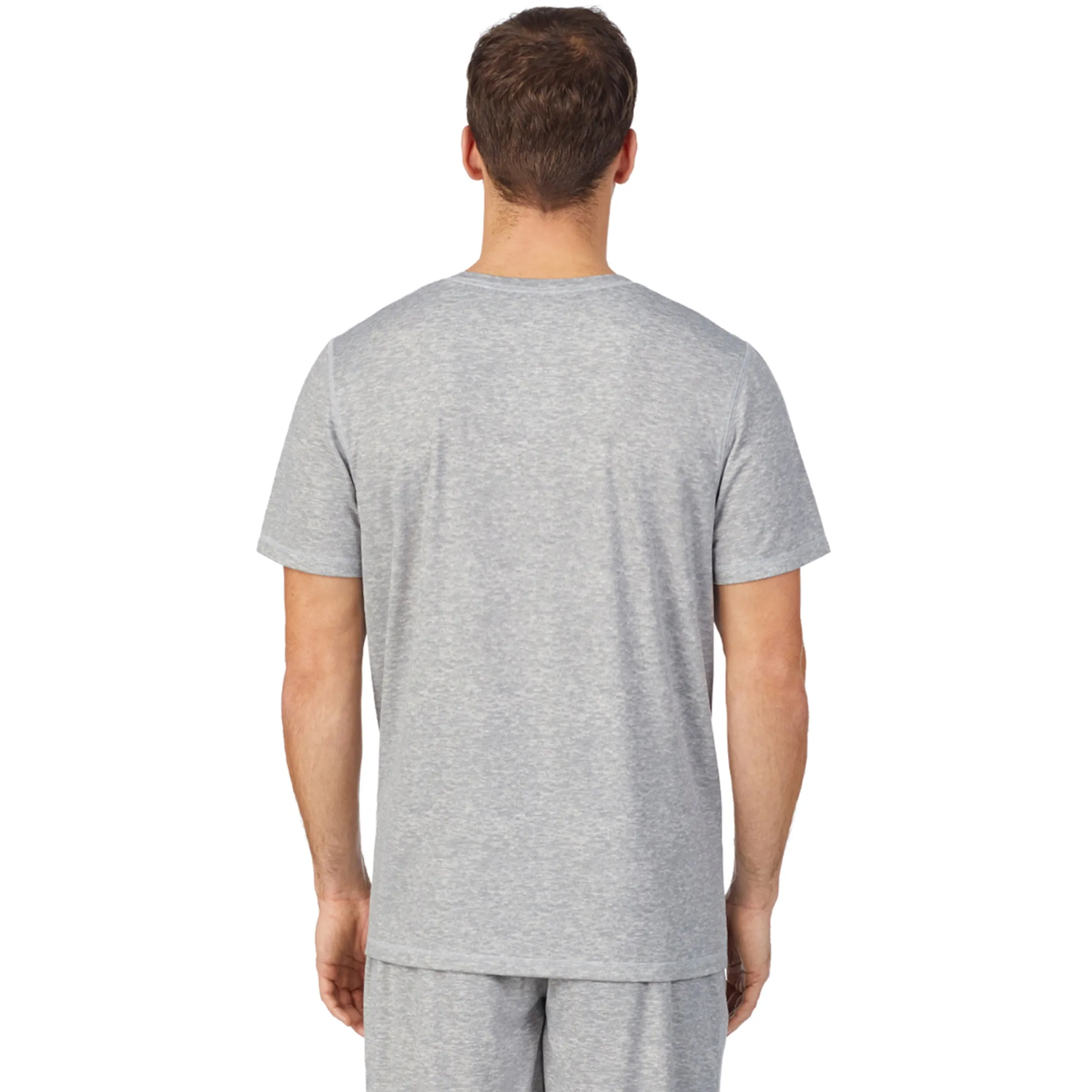 Best Mens Far-Infrared Enhance Sleep Short Sleeve V-Neck Top Sleepwear|Tops