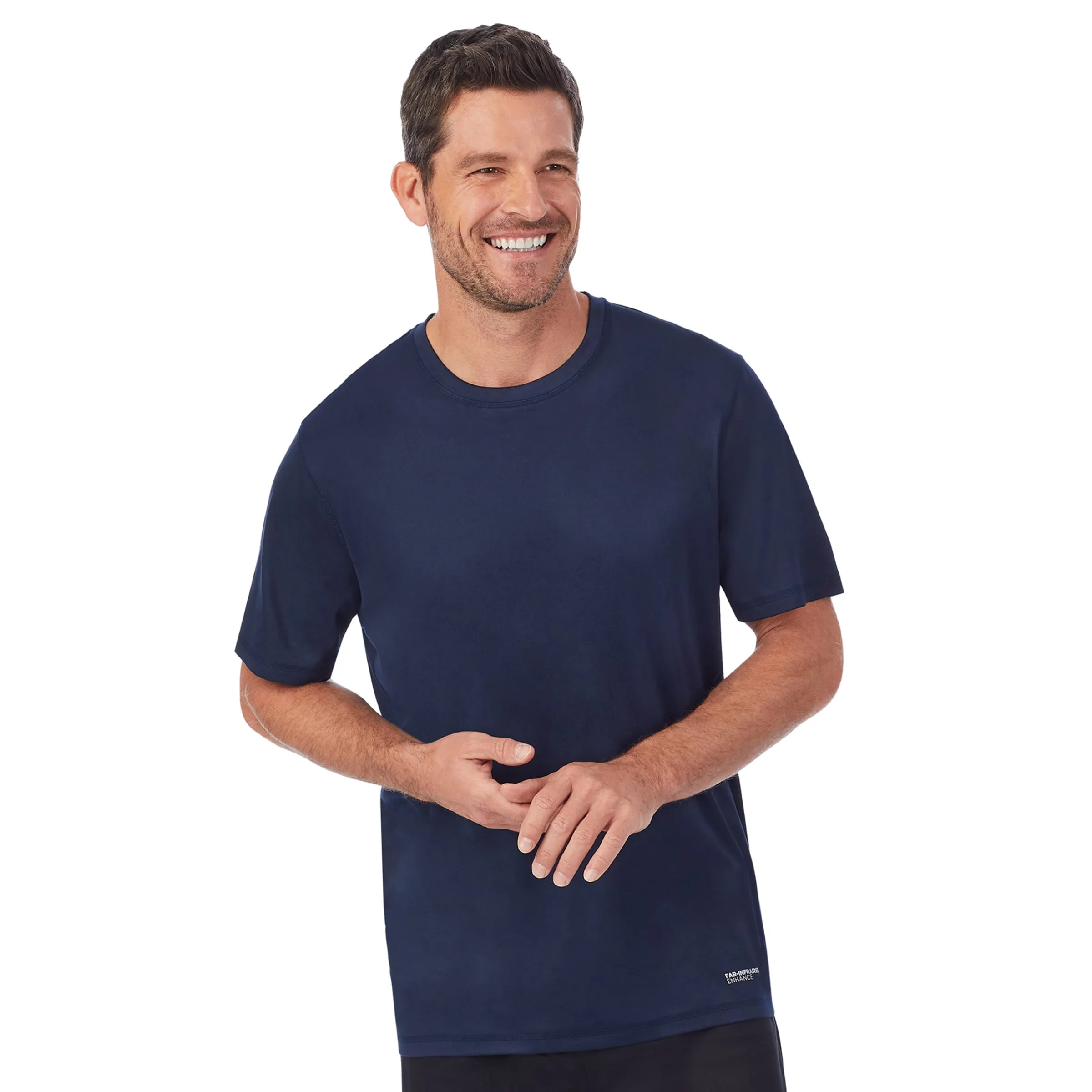 Online Mens Far-Infrared Enhance Sleep Short Sleeve Crew Neck Top Sleepwear|Tops