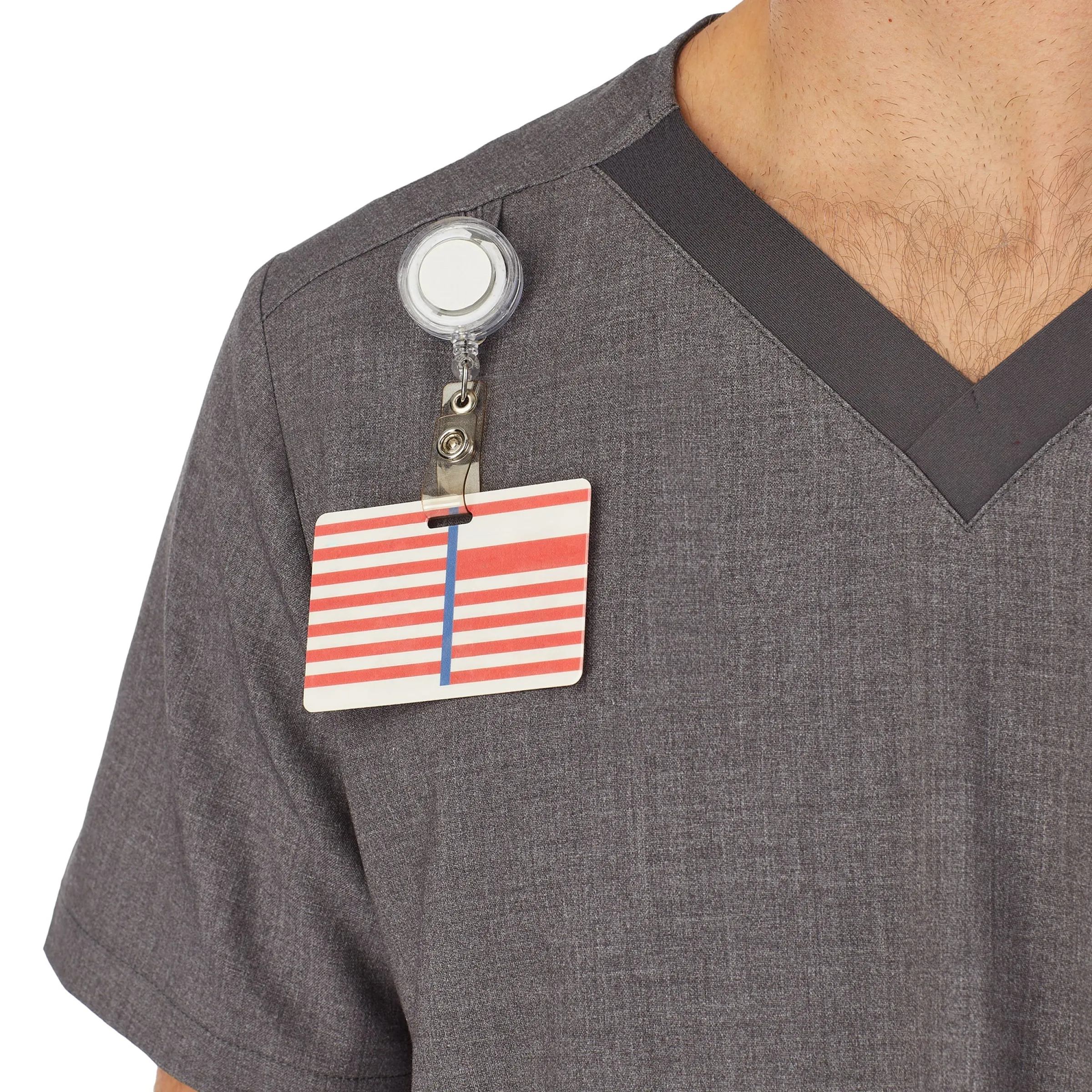 Clearance Mens Scrub V-Neck Top with Pockets Scrubs|Mens Scrubs