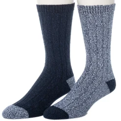 Outlet Mens Twist Rib Boot Sock 2PK Socks