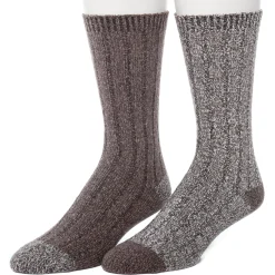 Outlet Mens Twist Rib Boot Sock 2PK Socks