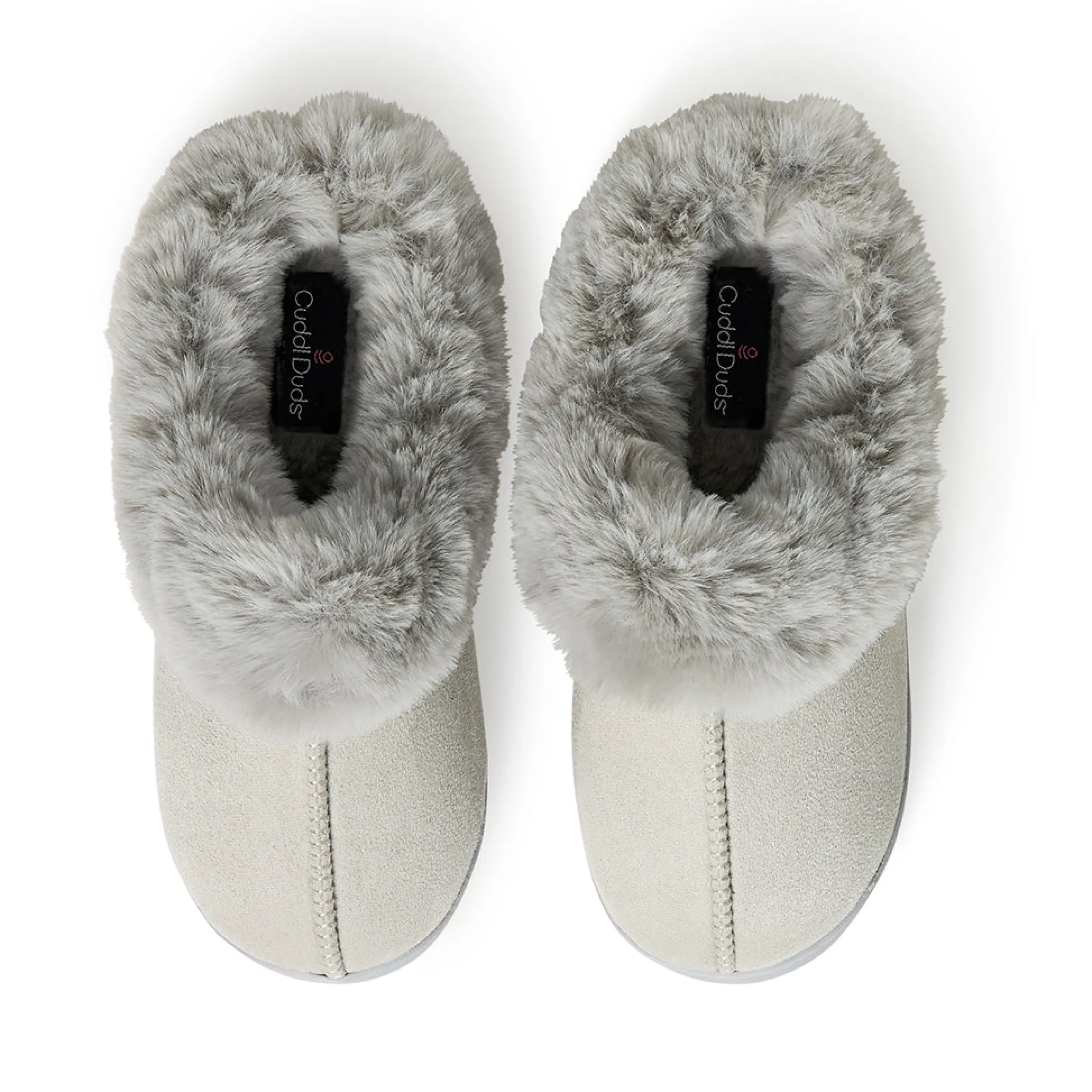 Discount Microsuede Clog Slipper with Sherpa Lining Women Slippers|Women's Accessories